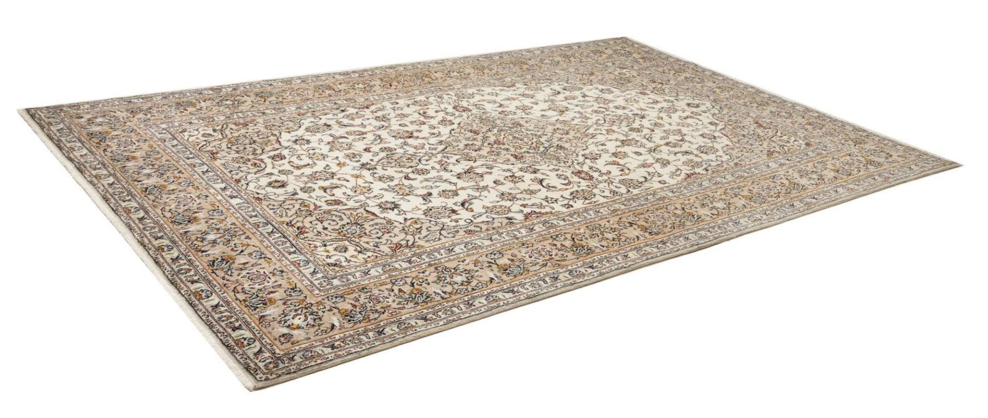 Alternative view of Kashan Persian Rug 201 × 312 cm in Wool, hand-knotted