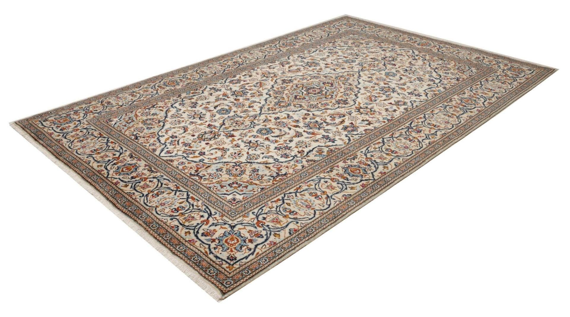 Alternative view of Hand-Knotted Kashan Persian Rug, 203 × 306 cm, Wool