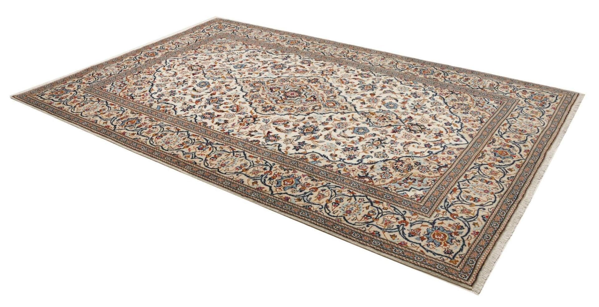 Hand-Knotted Kashan Persian Rug, 203 × 306 cm, Wool - Image 3