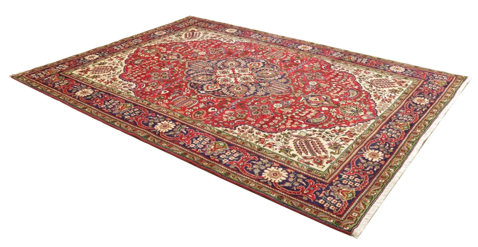 Hand-Knotted Tabriz Persian Rug, 211 × 297 cm, Wool - Image 3