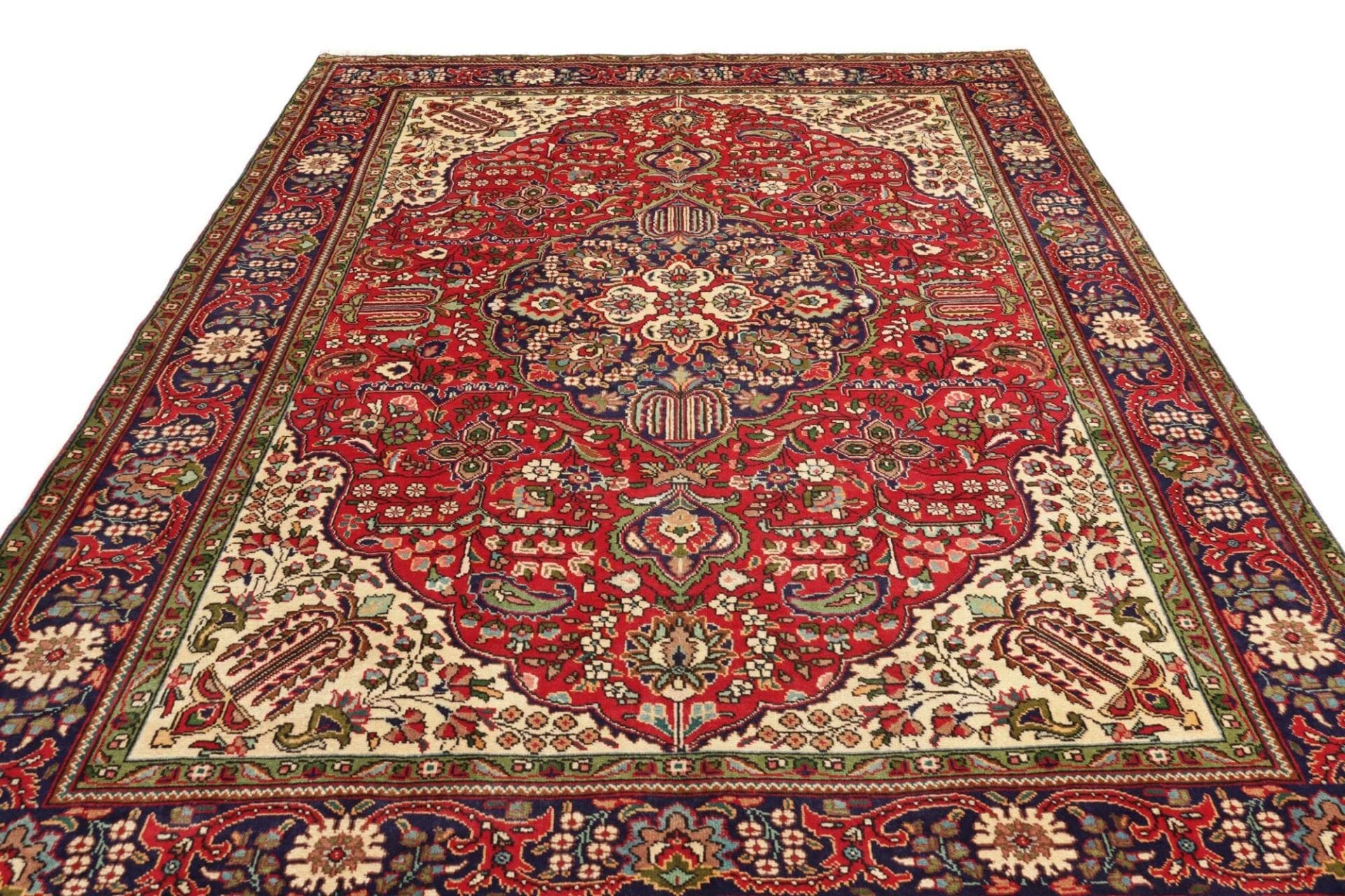 Hand-Knotted Tabriz Persian Rug, 211 × 297 cm, Wool - Image 4