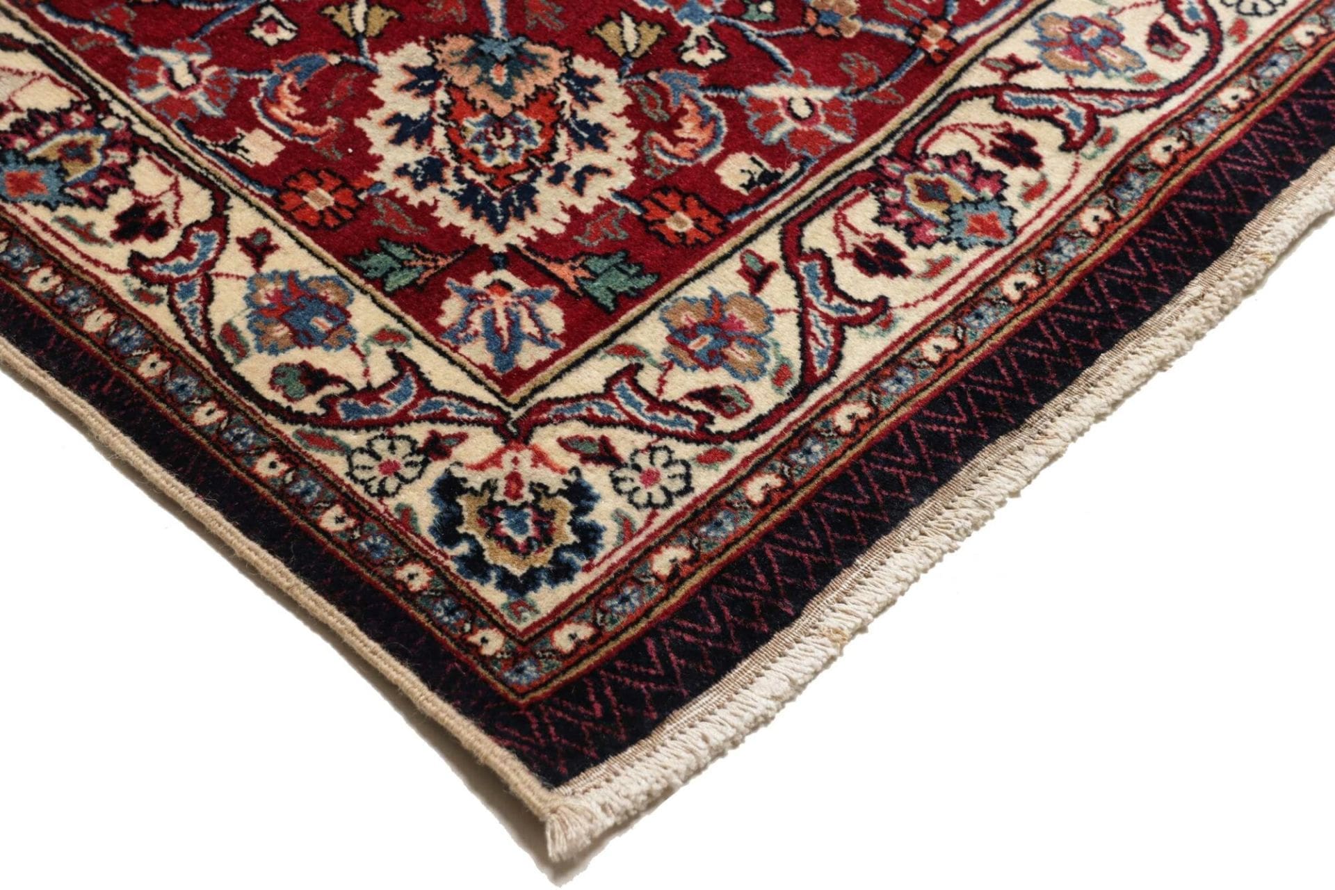 Hand-Knotted Mashhad Persian Rug, 197 × 277 cm, Wool - Image 5