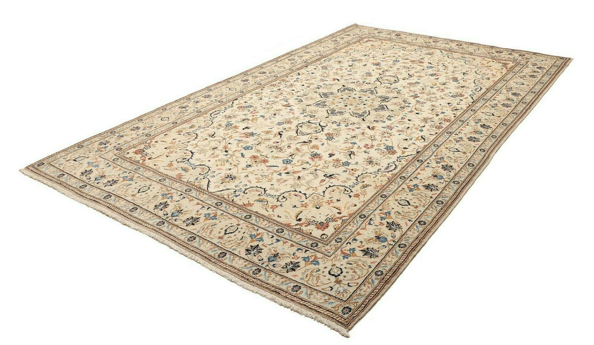 Alternative view of Wool Kashan Persian Rug 203 × 312 cm, hand-knotted