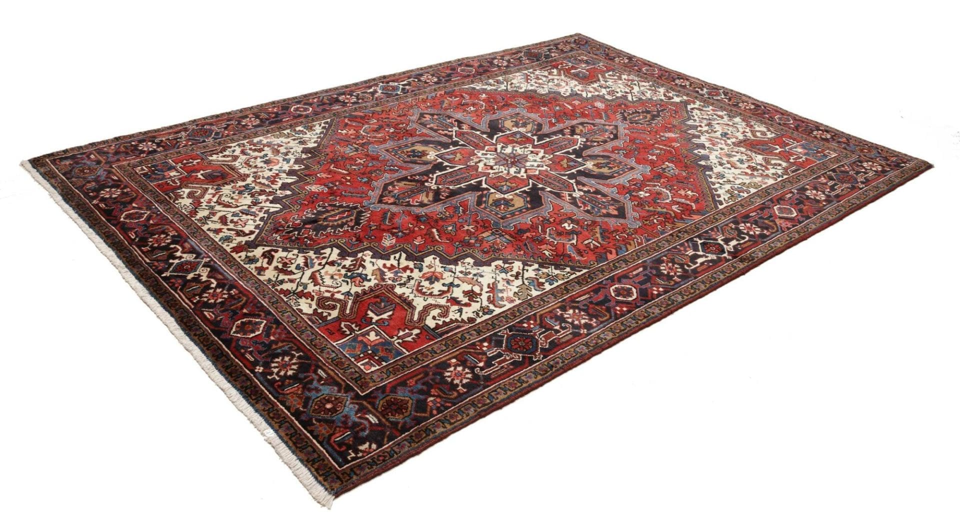 Alternative view of Wool Heriz Persian Rug 215 × 300 cm, hand-knotted
