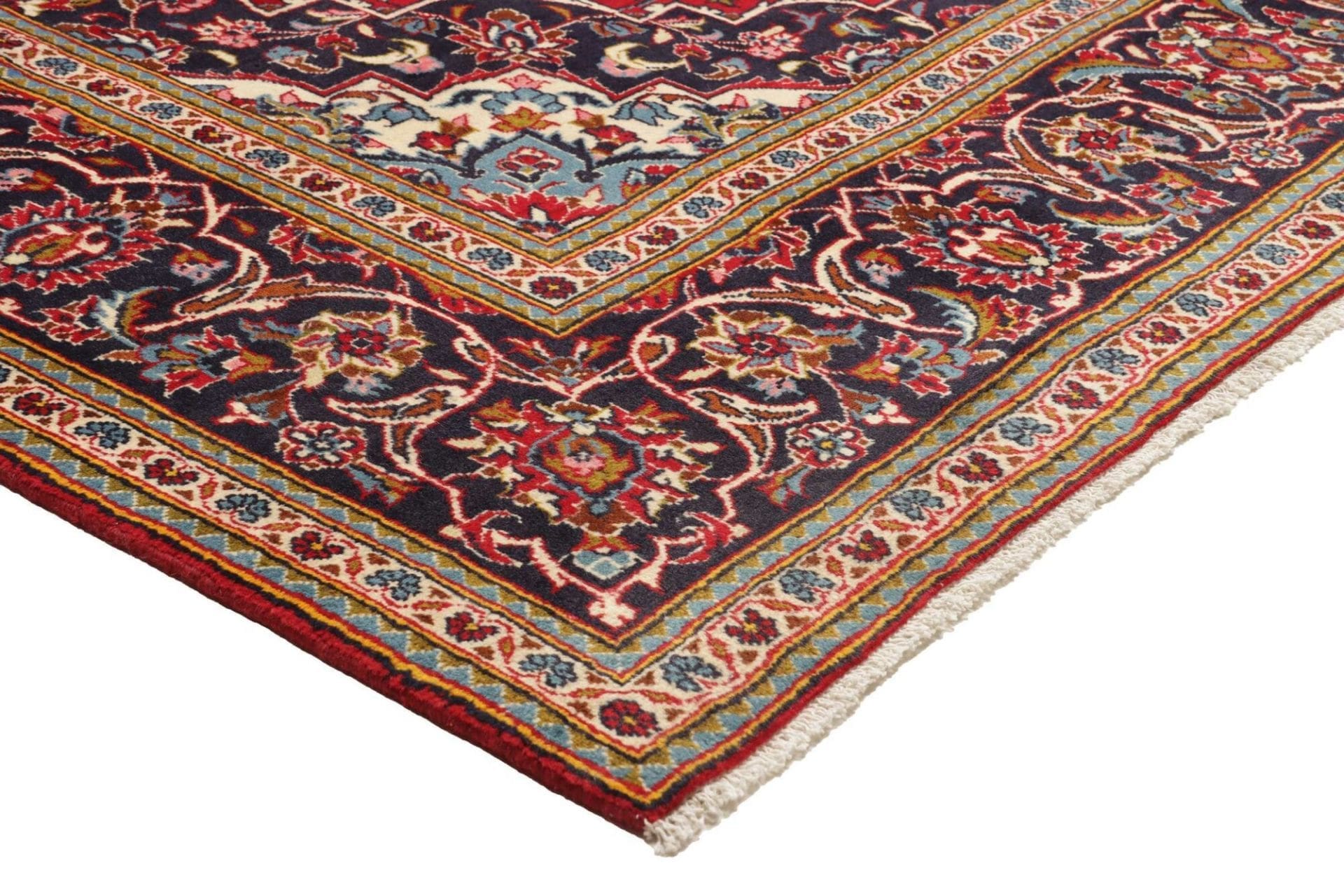 Hand-Knotted Kashan Persian Rug, 200 × 313 cm, Wool - Image 5