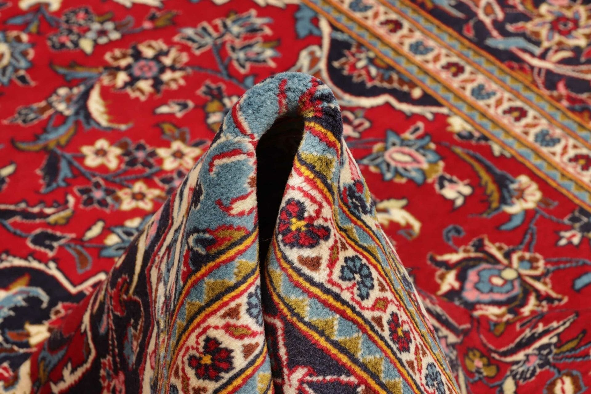 Hand-Knotted Kashan Persian Rug, 200 × 313 cm, Wool - Image 9