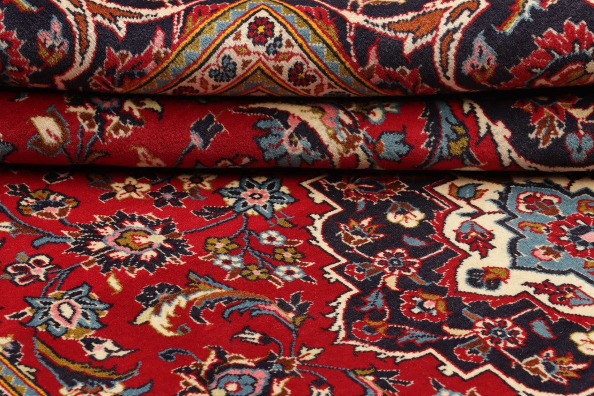 Hand-Knotted Kashan Persian Rug, 200 × 313 cm, Wool - Image 10