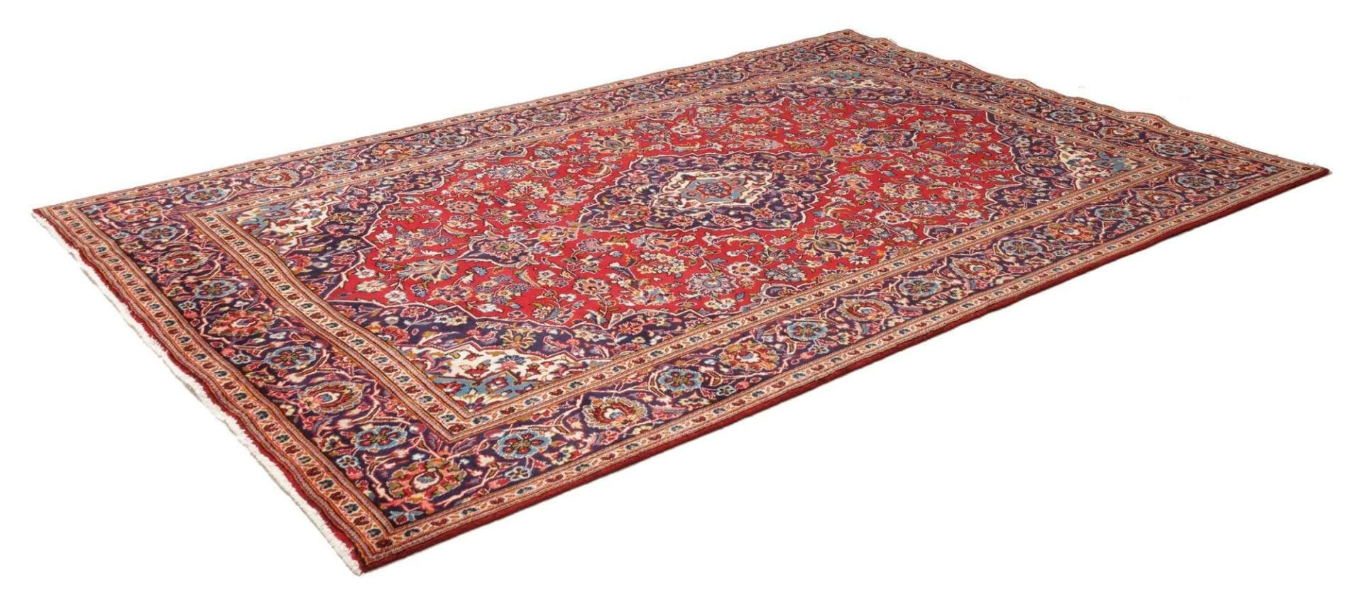 Alternative view of Kashan Persian Rug 200 × 304 cm in Wool, hand-knotted