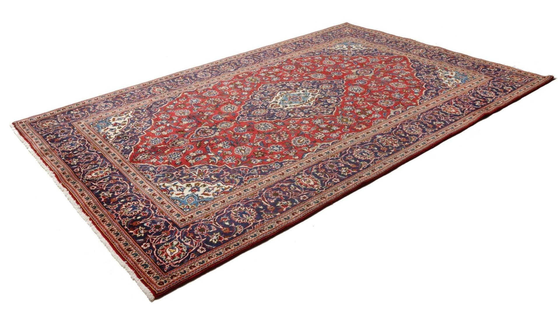 Alternative view of Wool Kashan Persian Rug 200 × 298 cm, hand-knotted