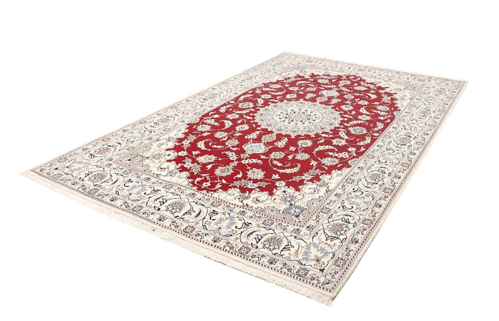 Alternative view of Hand-Knotted Nain Persian Rug, 203 × 298 cm, Wool