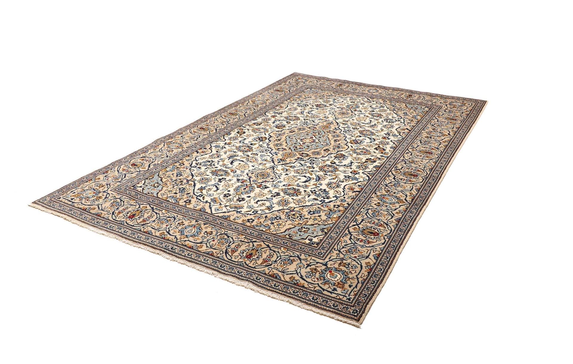 Alternative view of Hand-Knotted Kashan Persian Rug, 198 × 300 cm, Wool