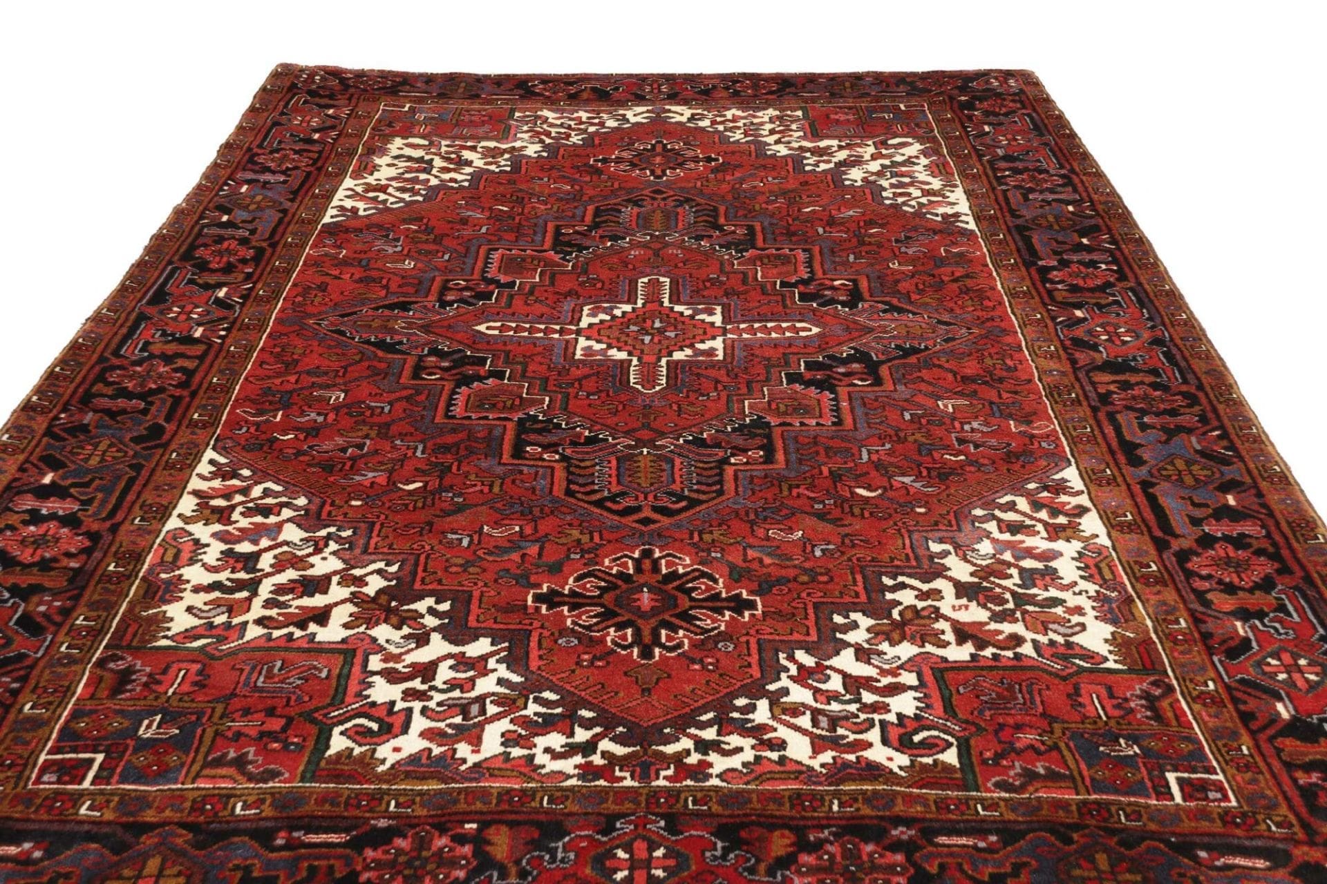 Wool Heriz Persian Rug 212 × 307 cm, hand-knotted - Image 4