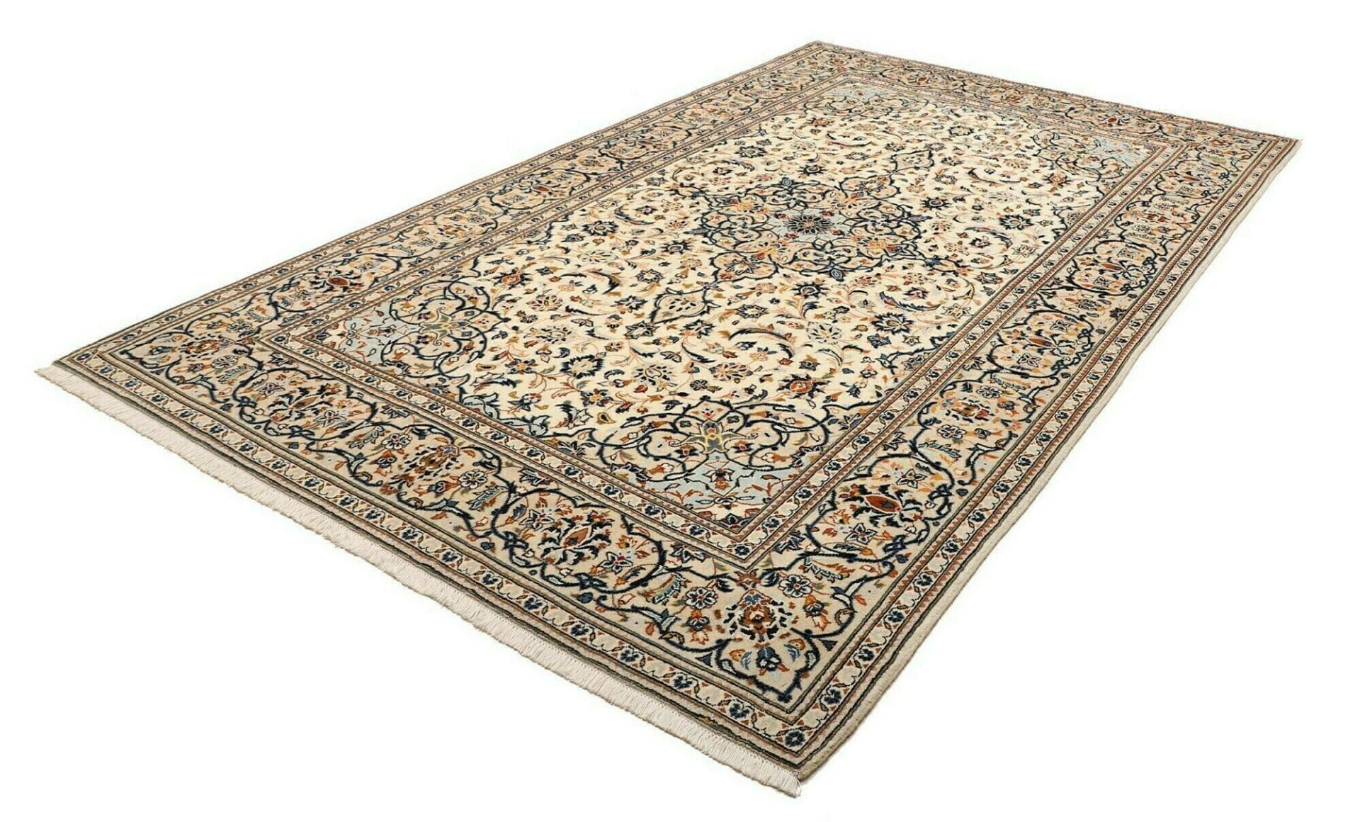 Alternative view of Hand-Knotted Kashan Persian Rug, 203 × 315 cm, Wool