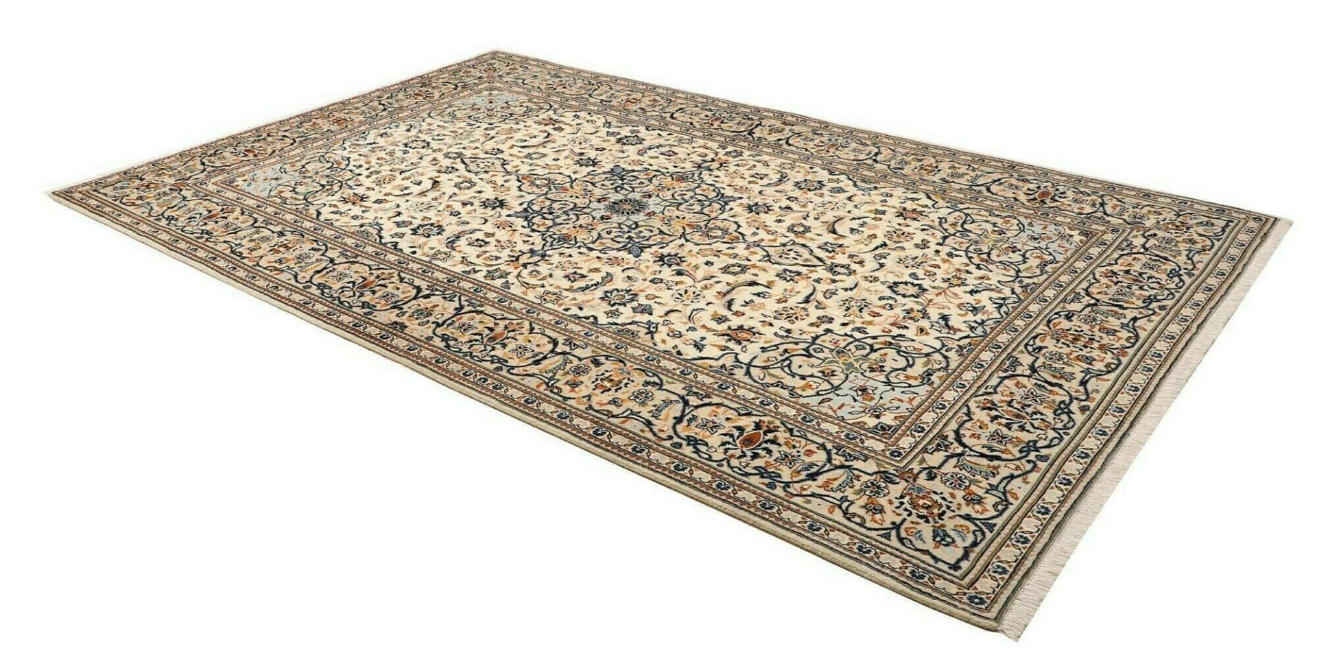 Hand-Knotted Kashan Persian Rug, 203 × 315 cm, Wool - Image 3