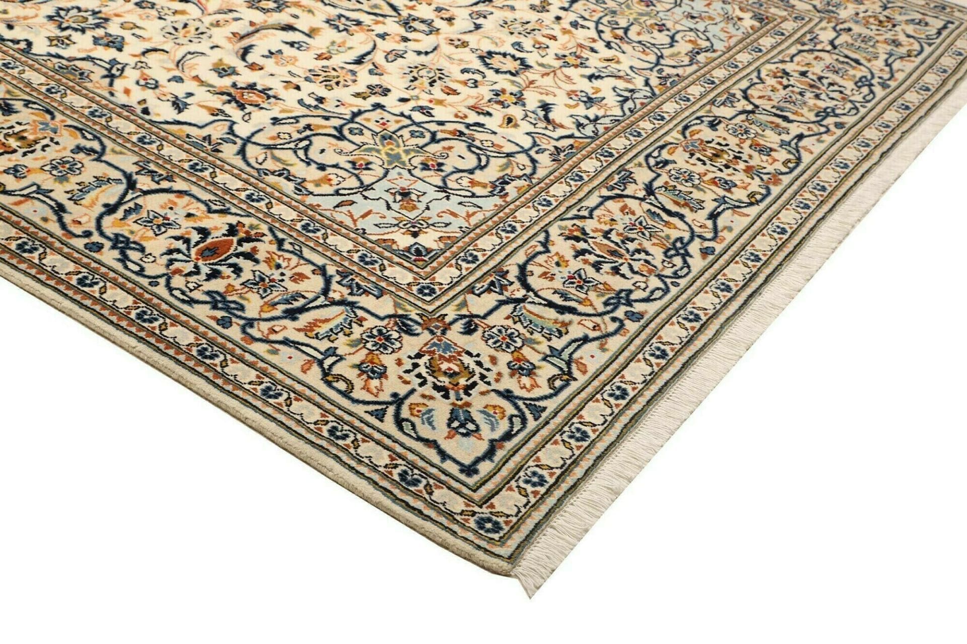 Hand-Knotted Kashan Persian Rug, 203 × 315 cm, Wool - Image 5