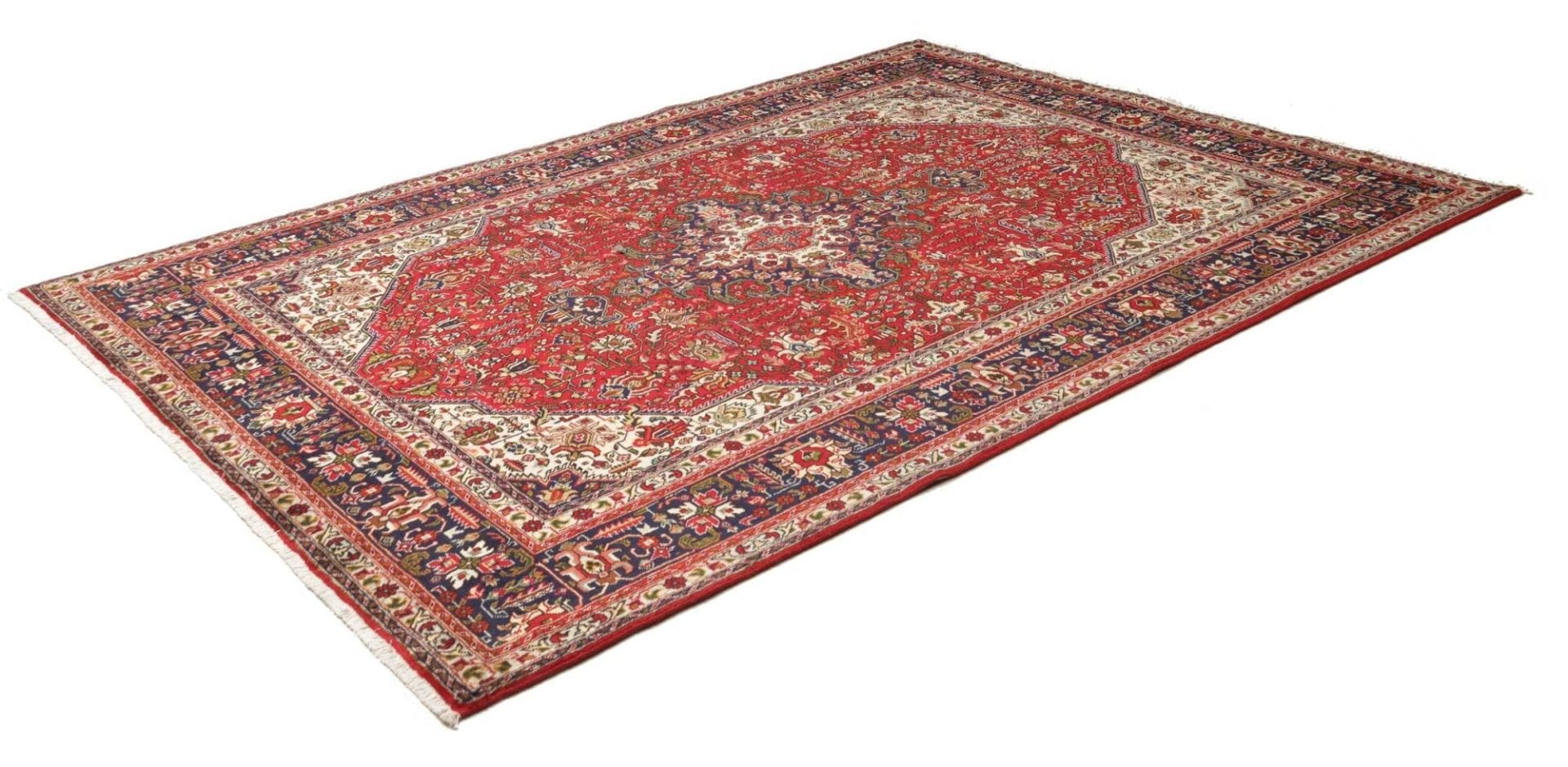 Alternative view of Wool Tabriz Persian Rug 207 × 286 cm, hand-knotted