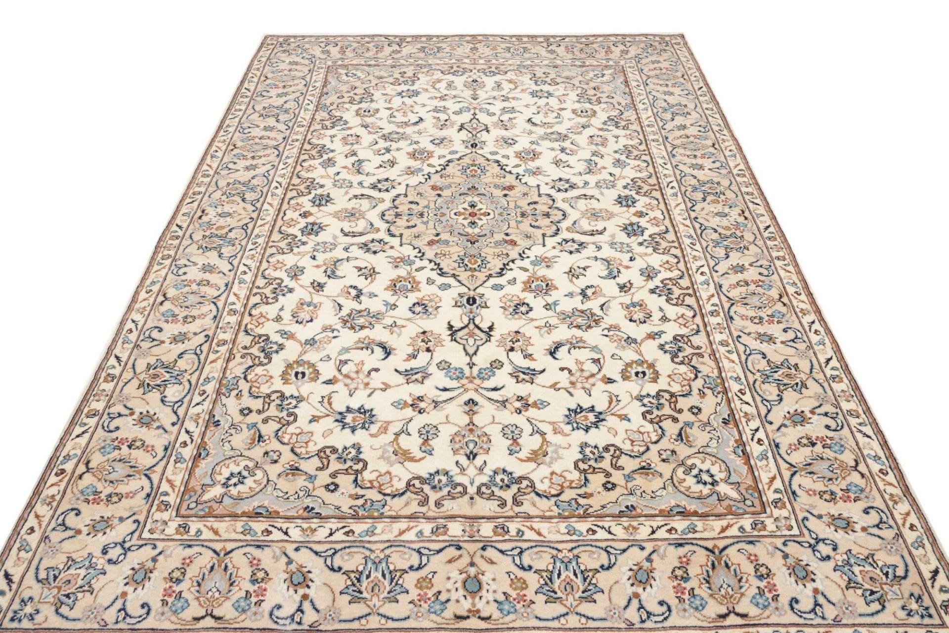 Hand-Knotted Kashan Persian Rug, 195 × 300 cm, Wool - Image 4