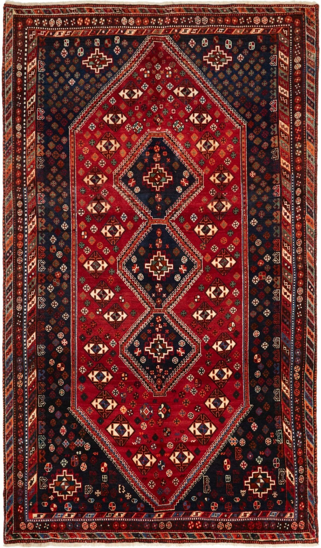 Shiraz Persian Rug 165 × 274 cm in Wool, hand-knotted