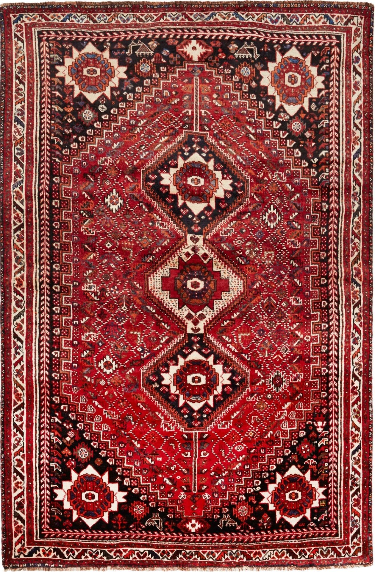 Shiraz Persian Rug 177 × 268 cm in Wool, hand-knotted