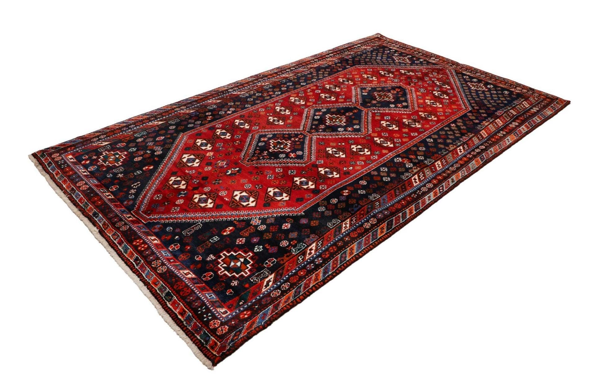 Alternative view of Shiraz Persian Rug 165 × 274 cm in Wool, hand-knotted