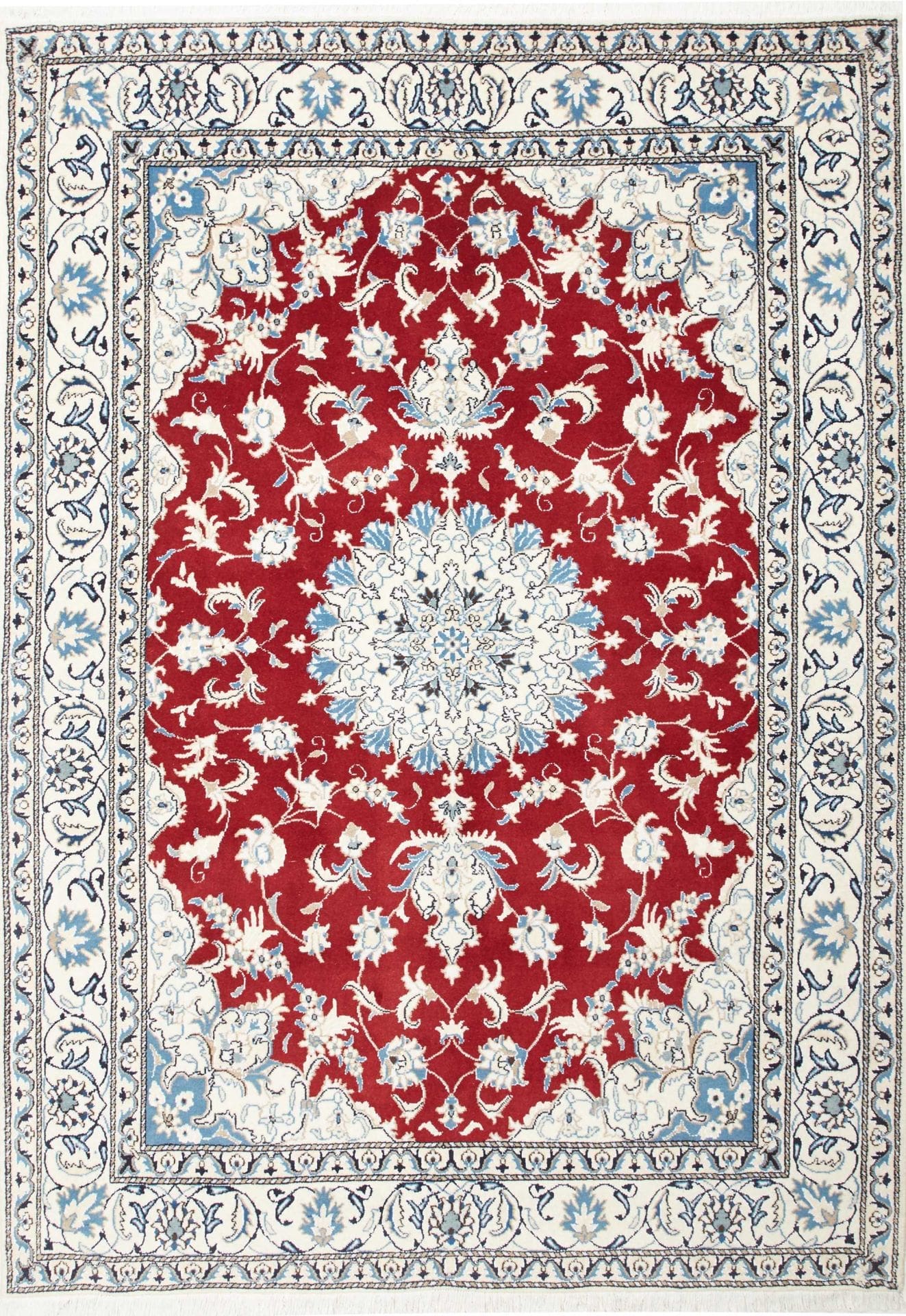 Nain Persian Rug 173 × 235 cm in Wool, hand-knotted
