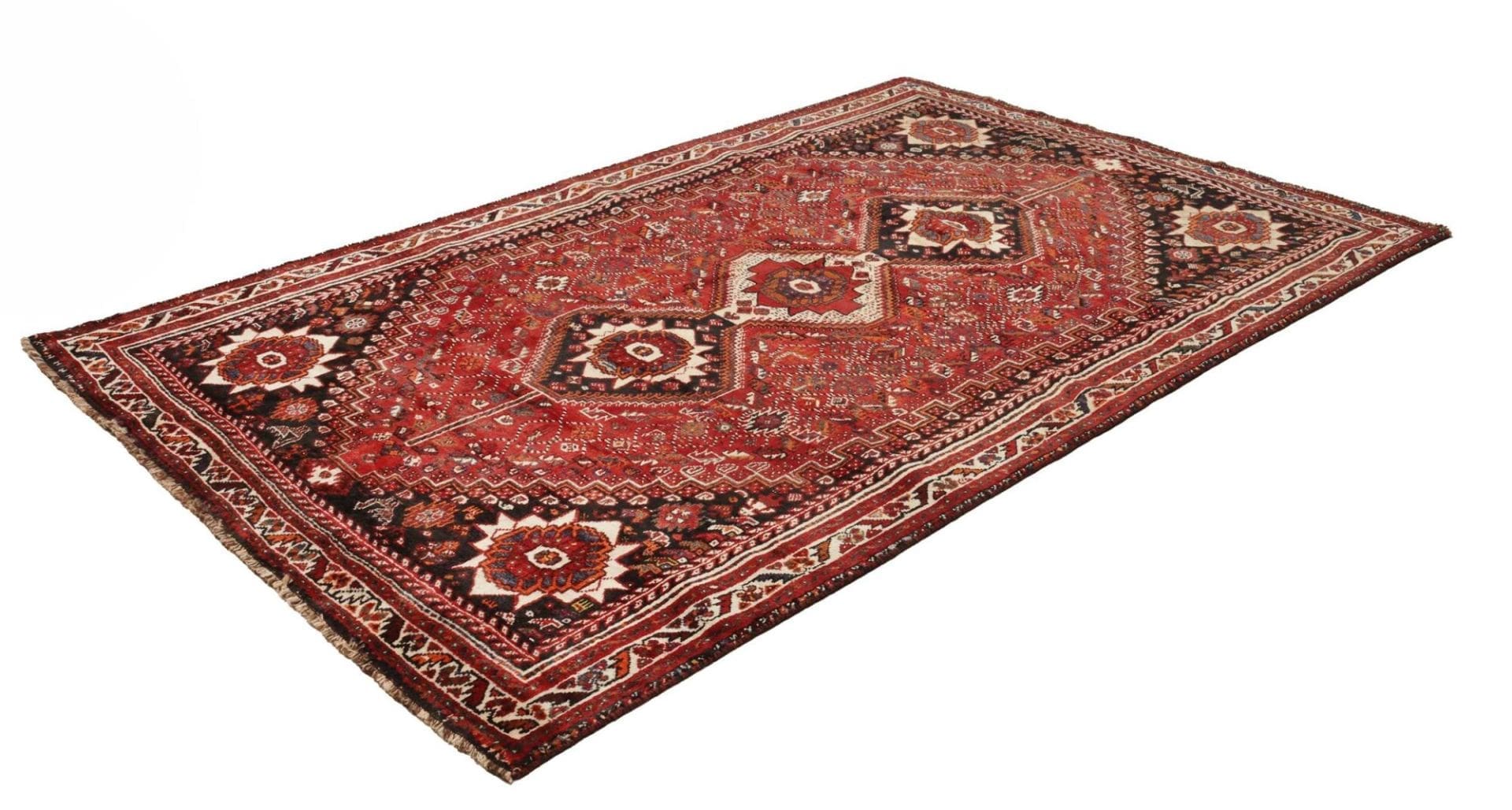 Alternative view of Shiraz Persian Rug 177 × 268 cm in Wool, hand-knotted