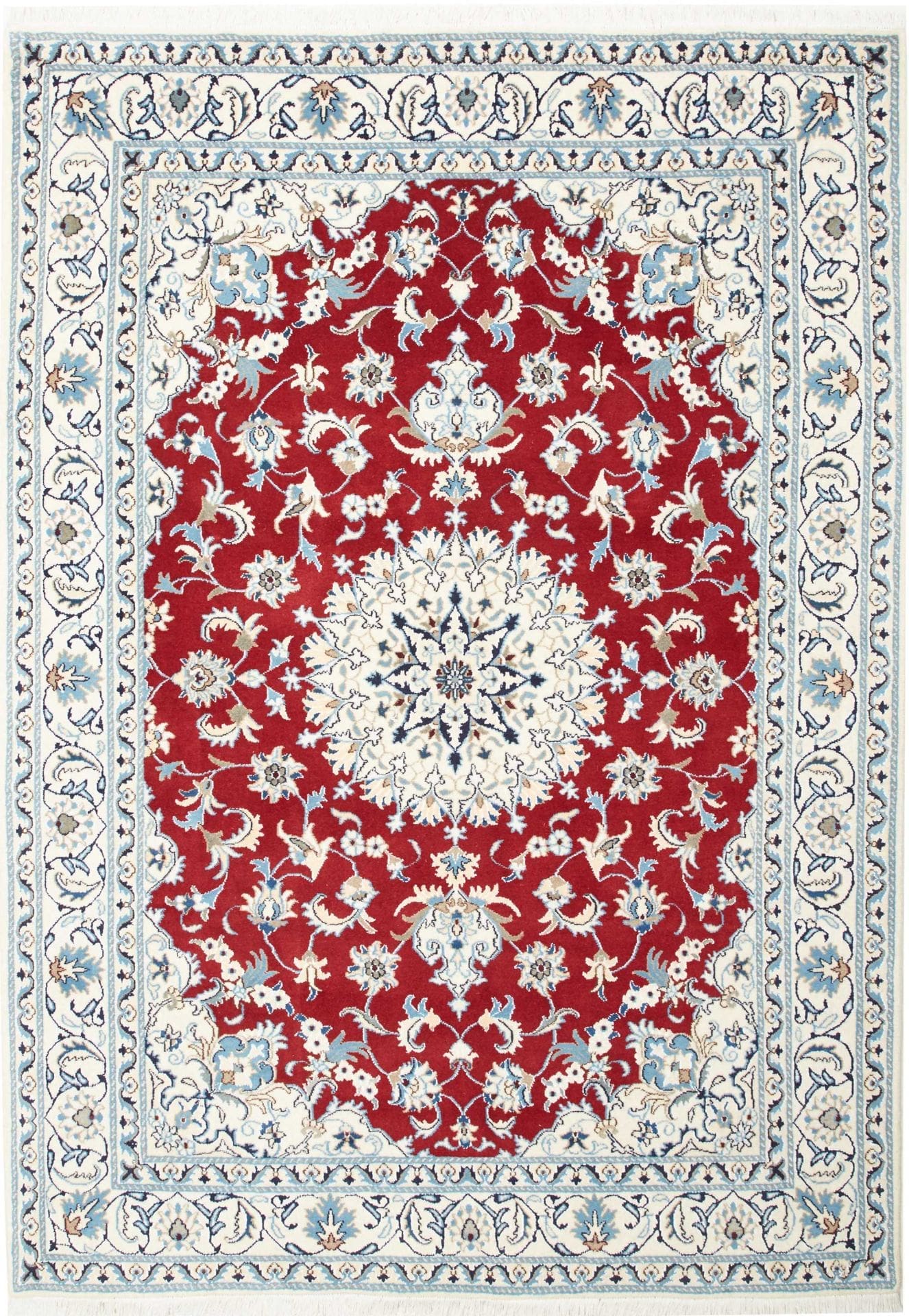 Wool Nain Persian Rug 173 × 240 cm, hand-knotted