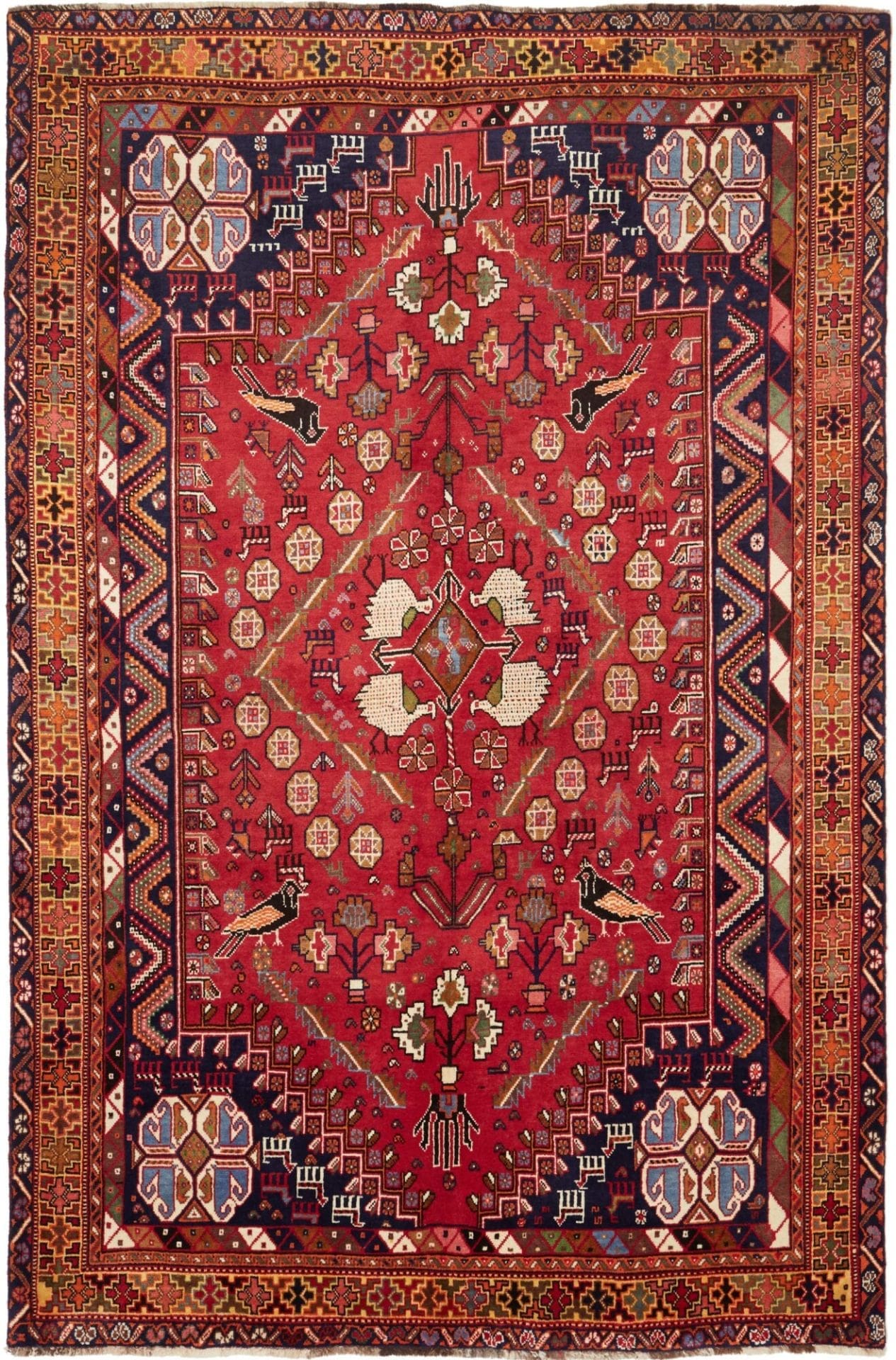 Wool Qashqai Persian Rug 171 × 255 cm, hand-knotted