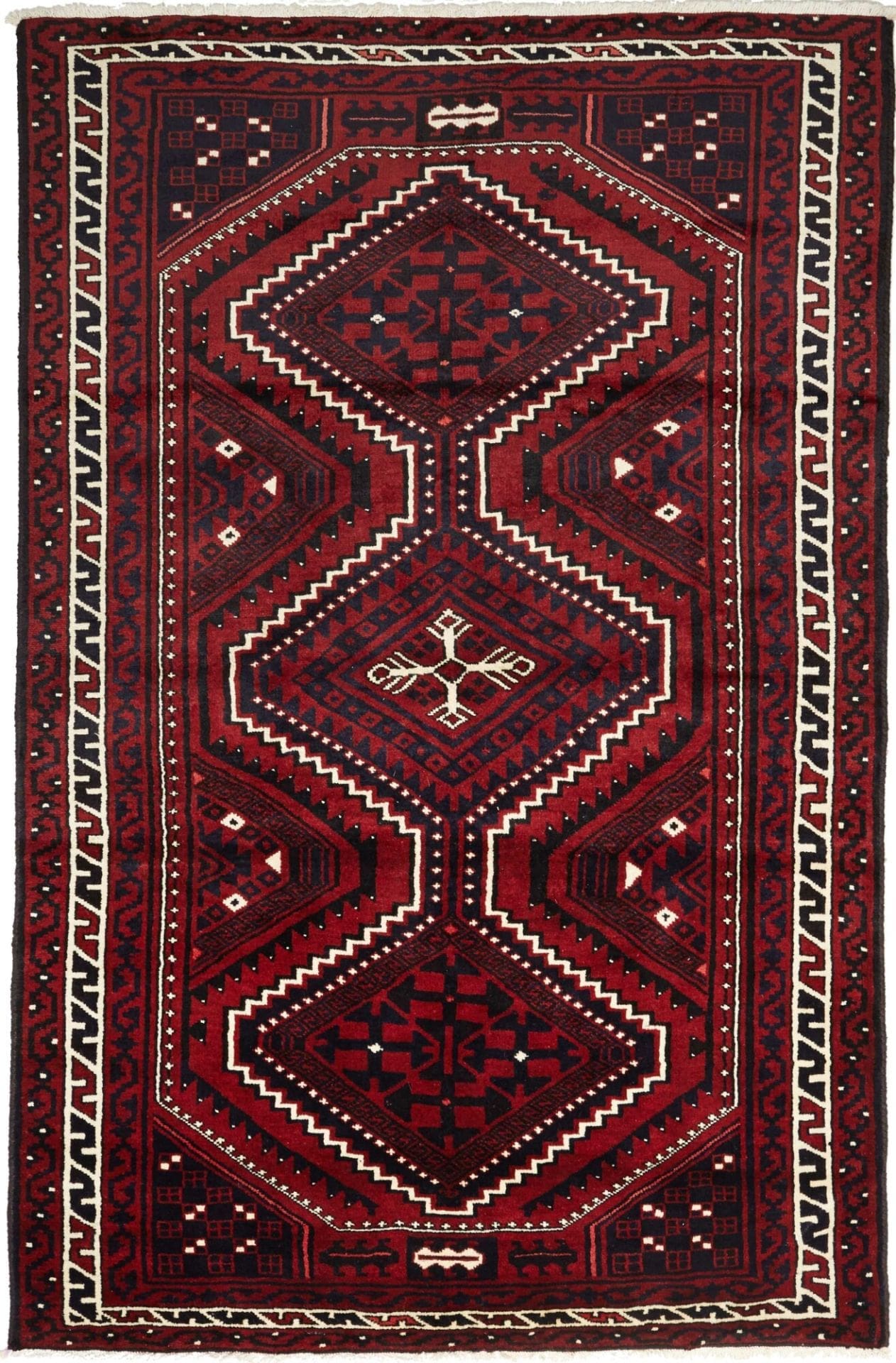 Hand-Knotted Loribaft Persian Rug, 175 × 262 cm, Wool