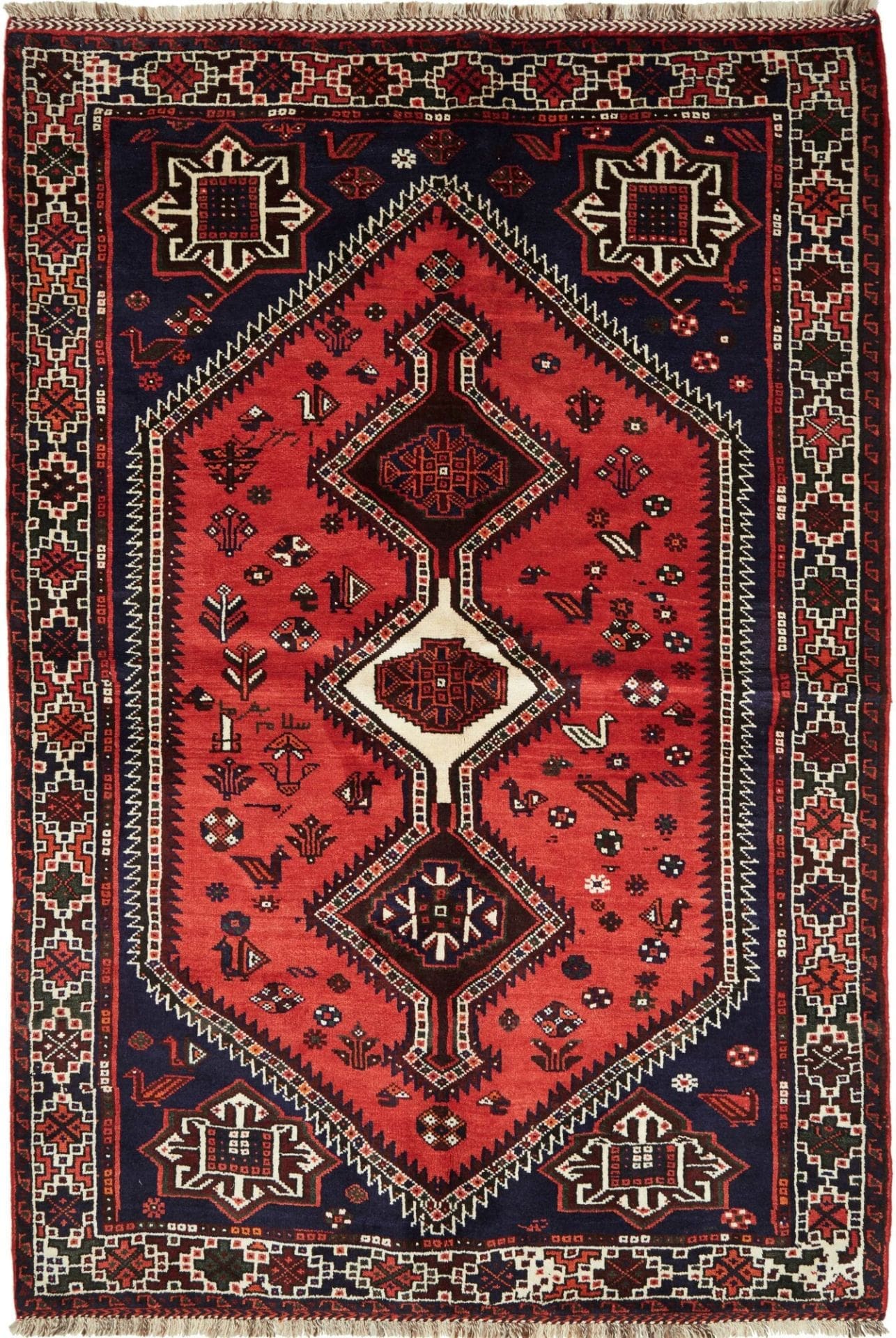 Shiraz Persian Rug 166 × 235 cm in Wool, hand-knotted
