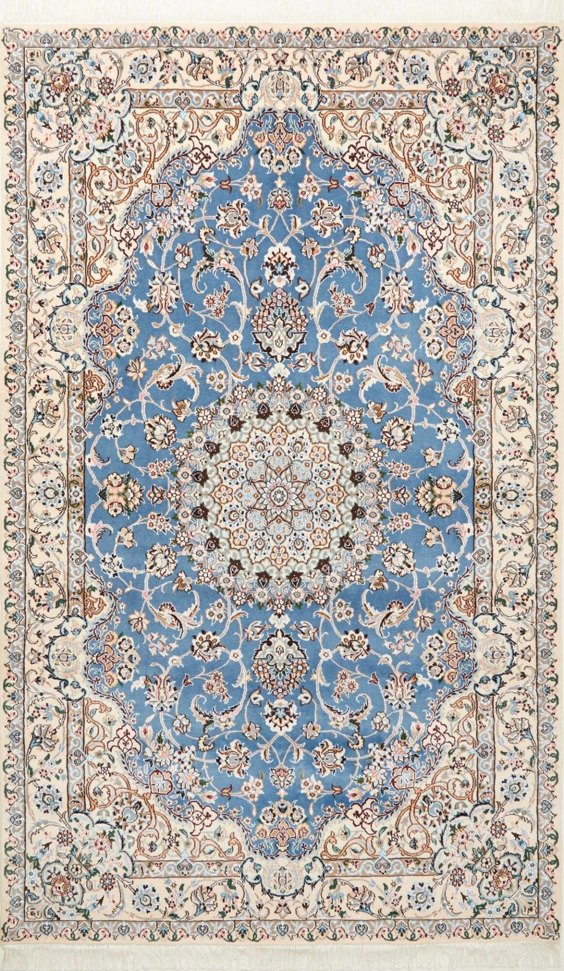 Nain Persian Rug 156 × 255 cm in Wool, hand-knotted