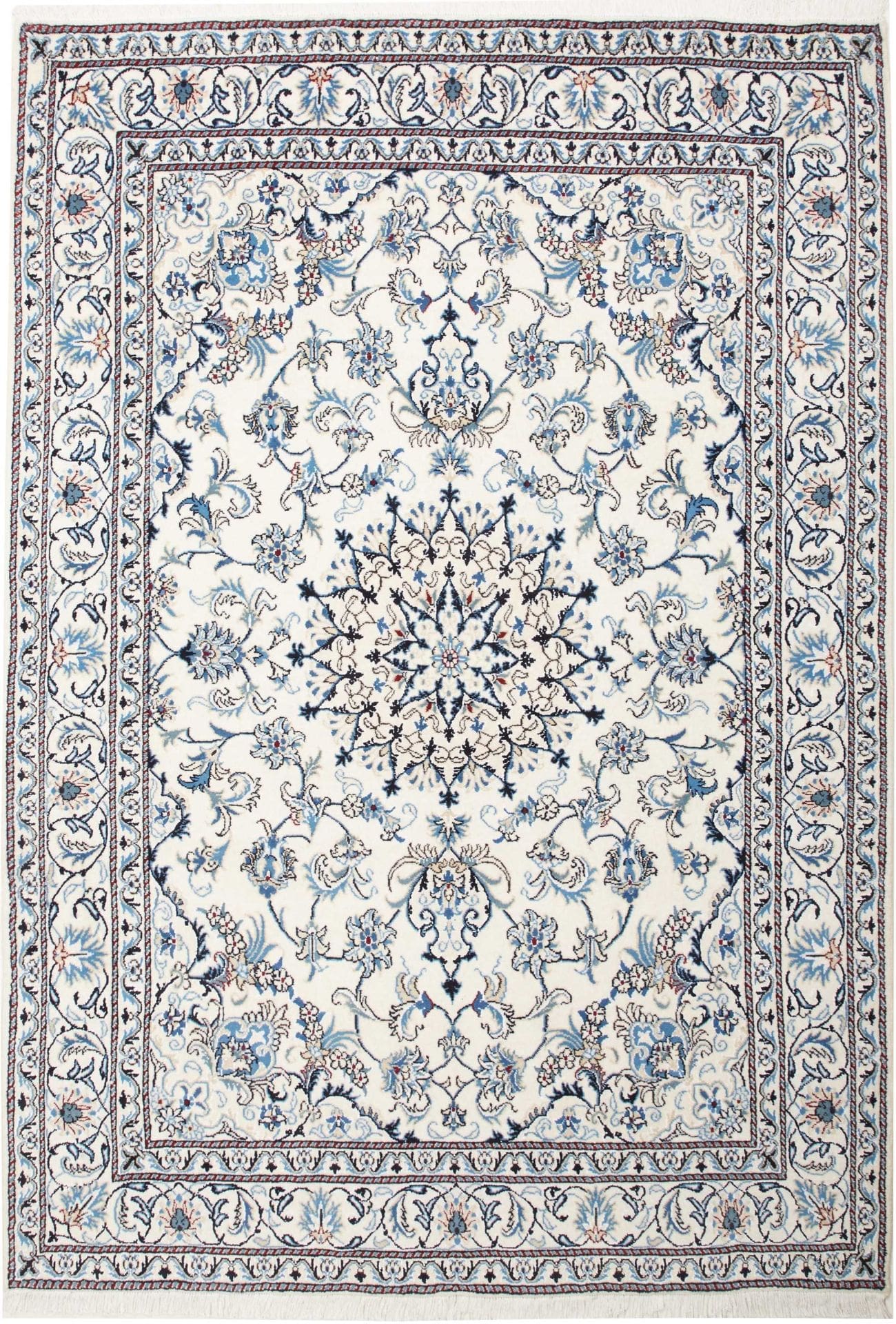 Nain Persian Rug 166 × 247 cm in Wool, hand-knotted