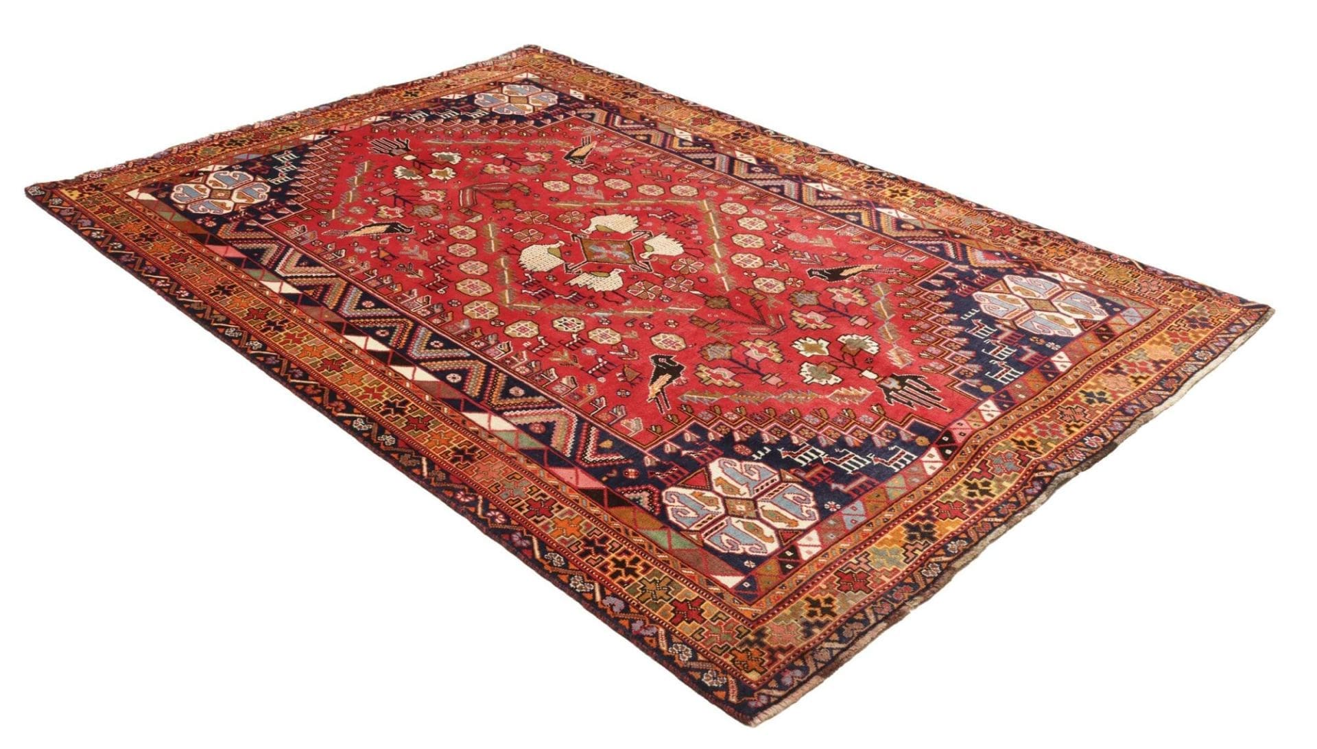 Wool Qashqai Persian Rug 171 × 255 cm, hand-knotted - Image 3