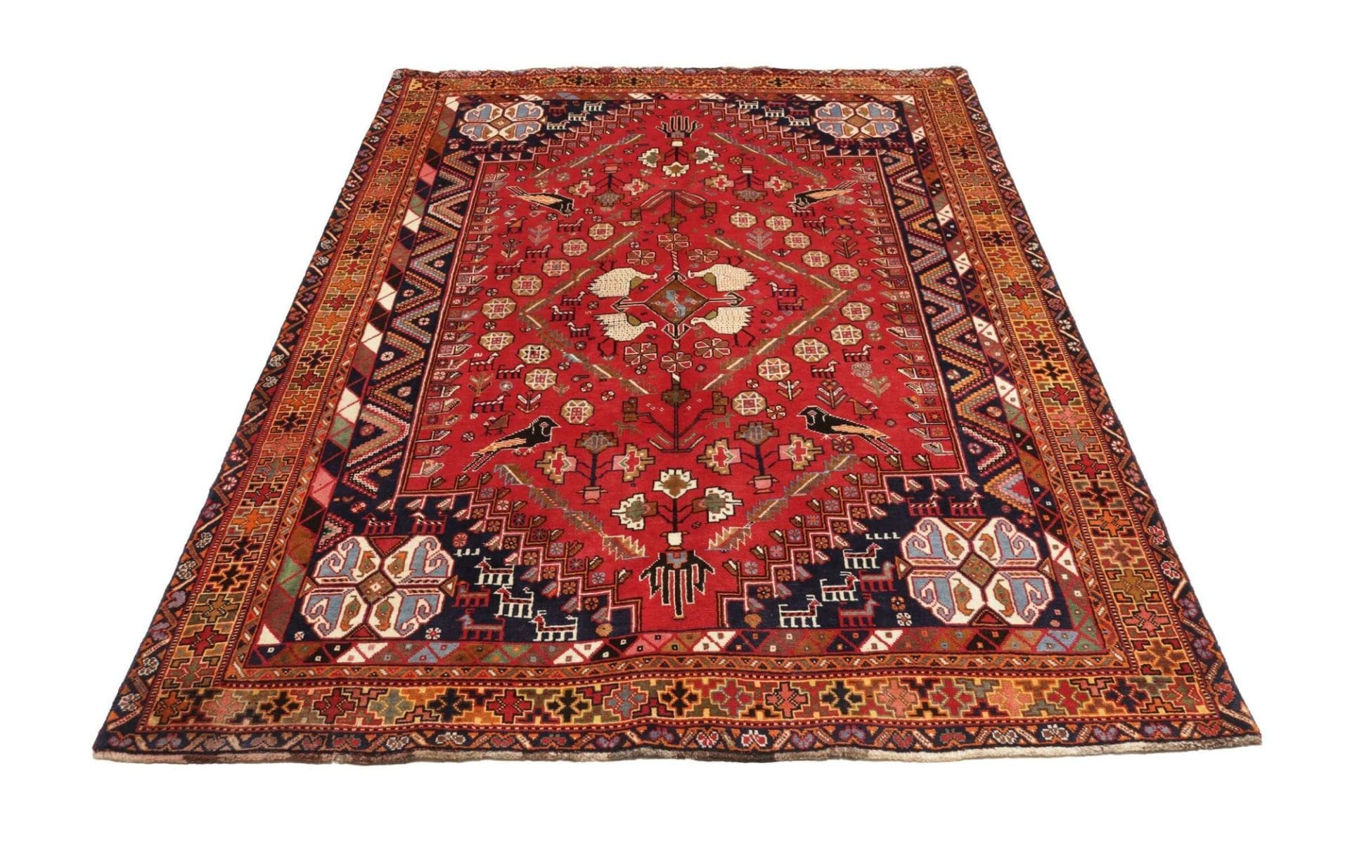 Wool Qashqai Persian Rug 171 × 255 cm, hand-knotted - Image 4