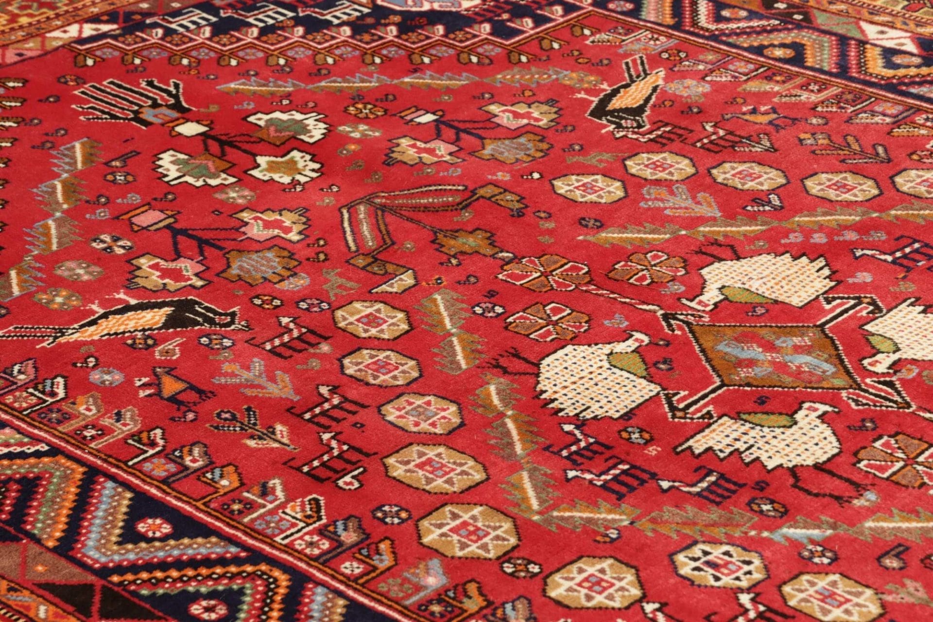 Wool Qashqai Persian Rug 171 × 255 cm, hand-knotted - Image 7