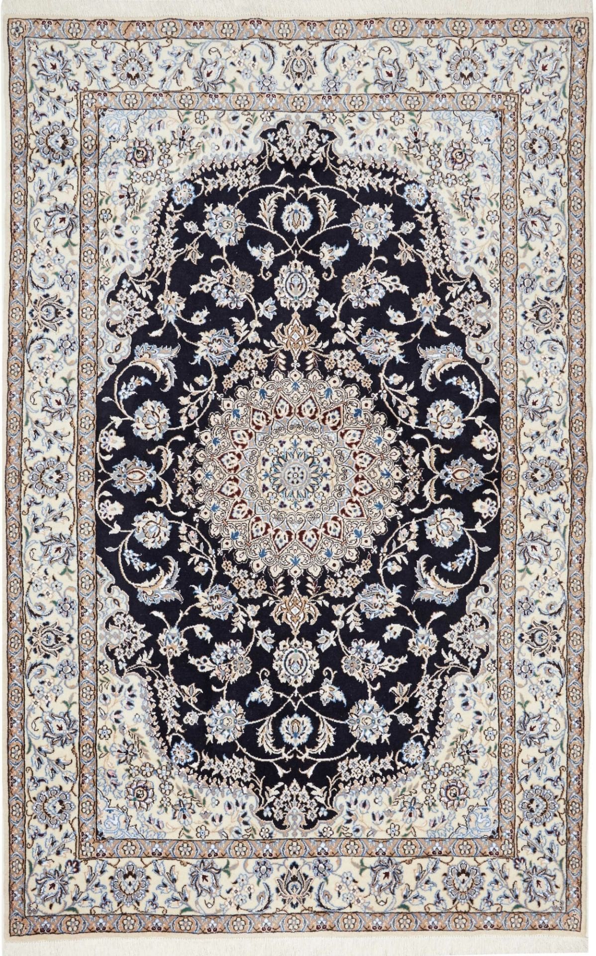 Nain Persian Rug 160 × 248 cm in Wool, hand-knotted