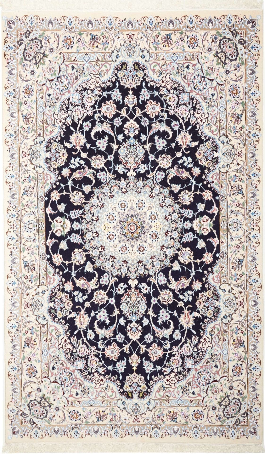 Nain Persian Rug 149 × 246 cm in Wool, hand-knotted