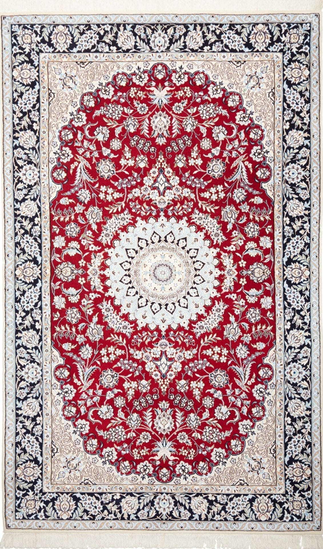 Hand-Knotted Nain Persian Rug, 150 × 246 cm, Wool