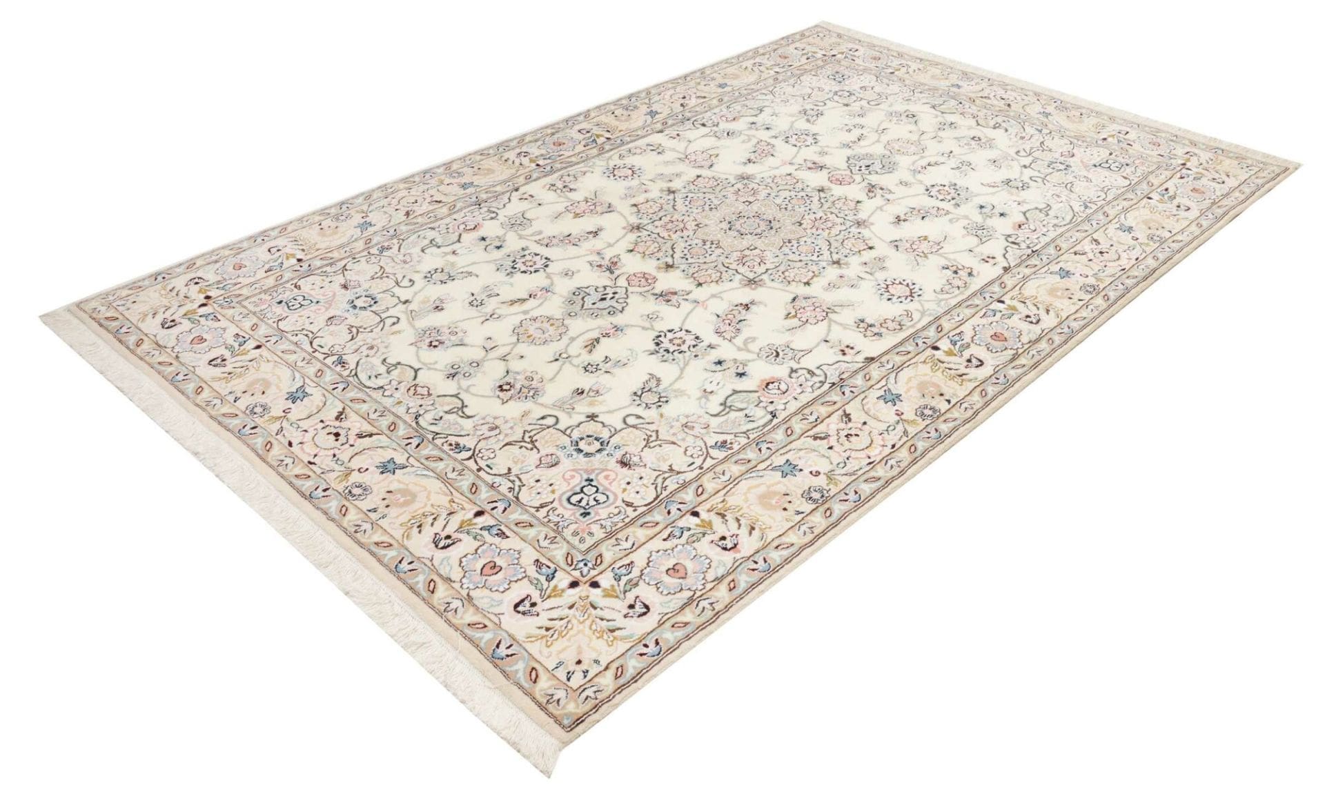 Alternative view of Hand-Knotted Nain Persian Rug, 168 × 255 cm, Wool