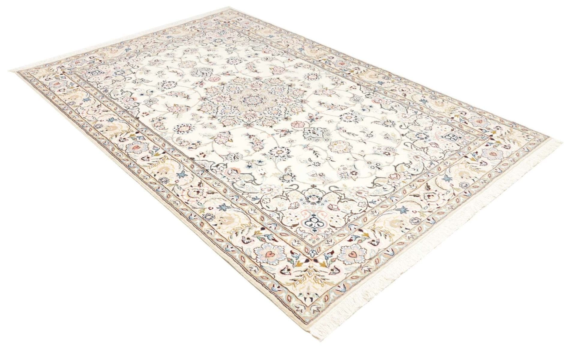 Hand-Knotted Nain Persian Rug, 168 × 255 cm, Wool - Image 3