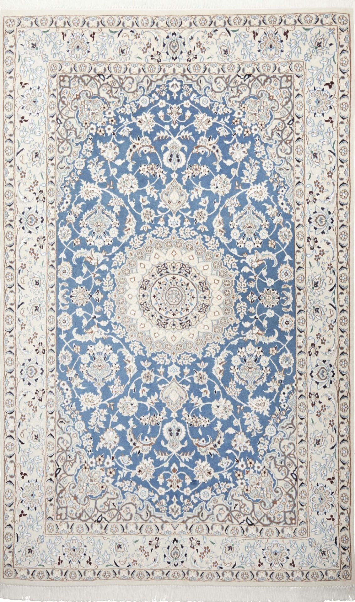 Hand-Knotted Nain Persian Rug, 146 × 238 cm, Wool