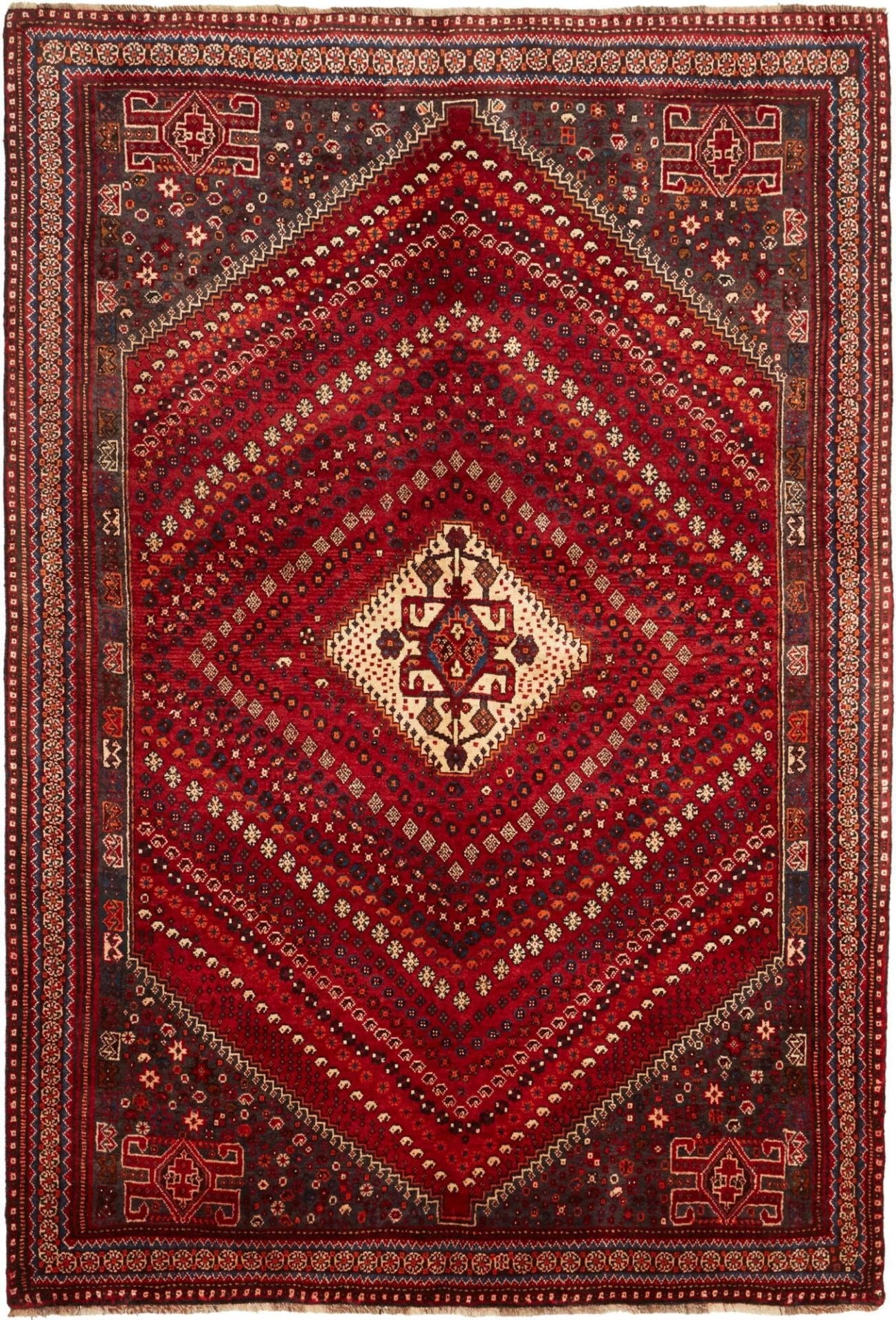 Shiraz Persian Rug 173 × 249 cm in Wool, hand-knotted