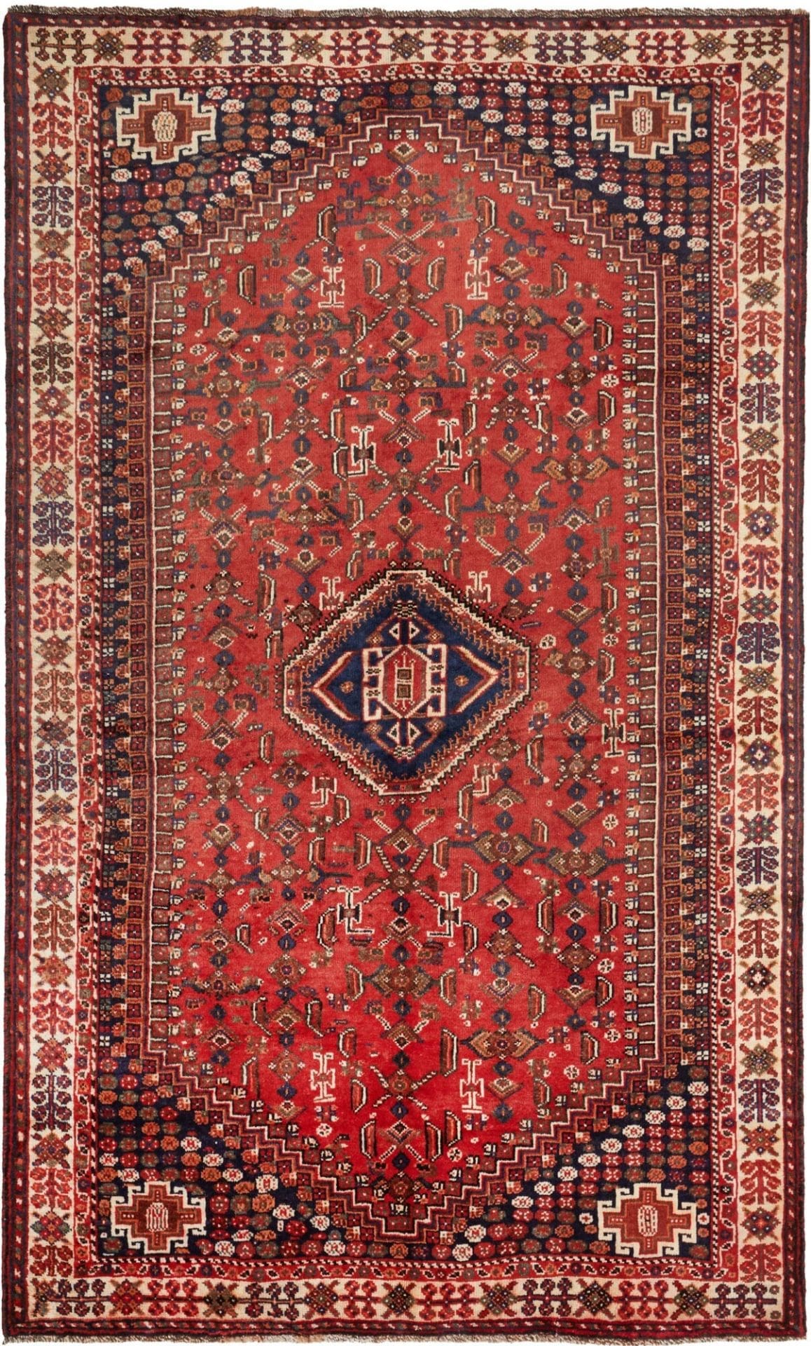 Wool Shiraz Persian Rug 163 × 260 cm, hand-knotted