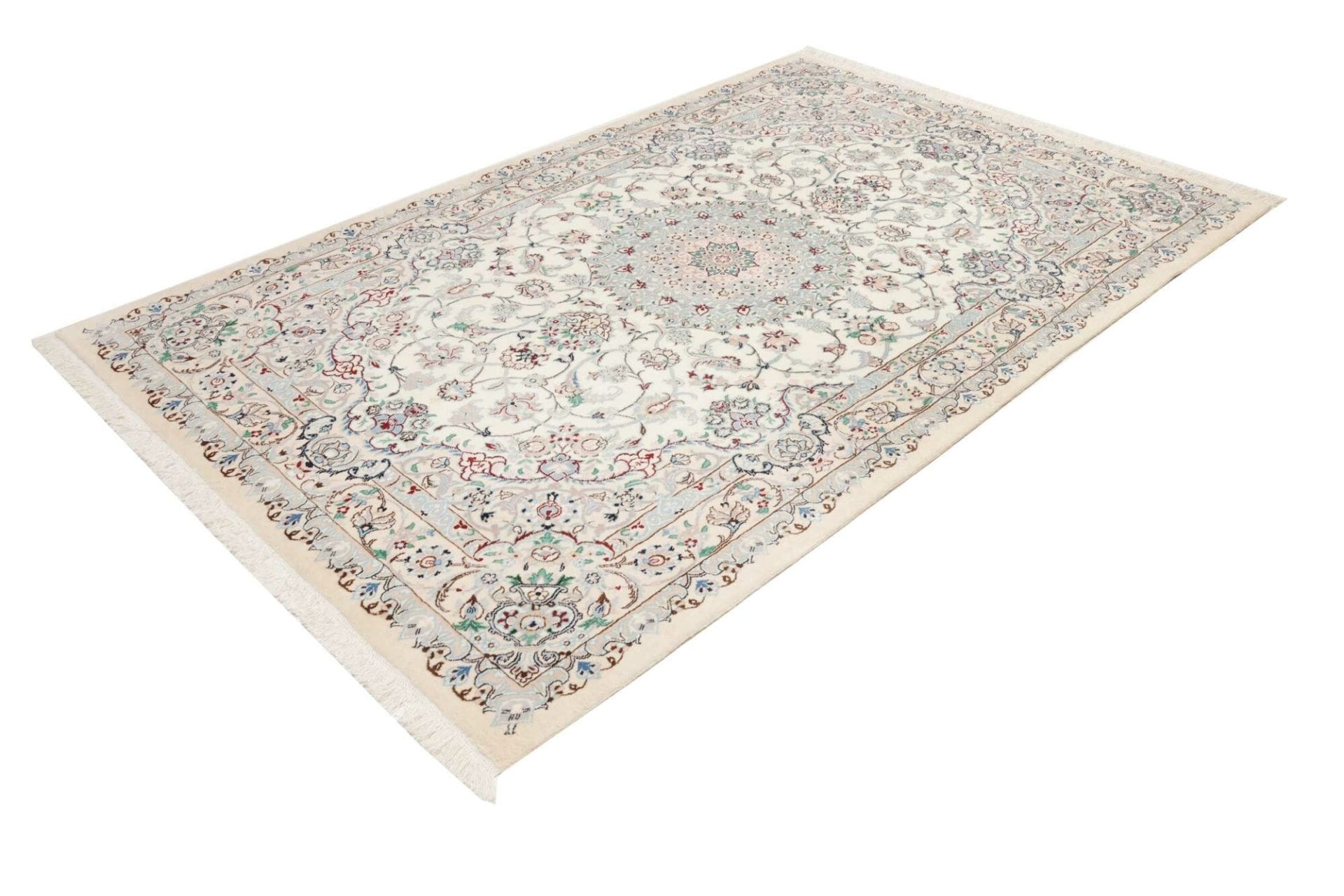 Alternative view of Hand-Knotted Nain Persian Rug, 161 × 245 cm, Wool