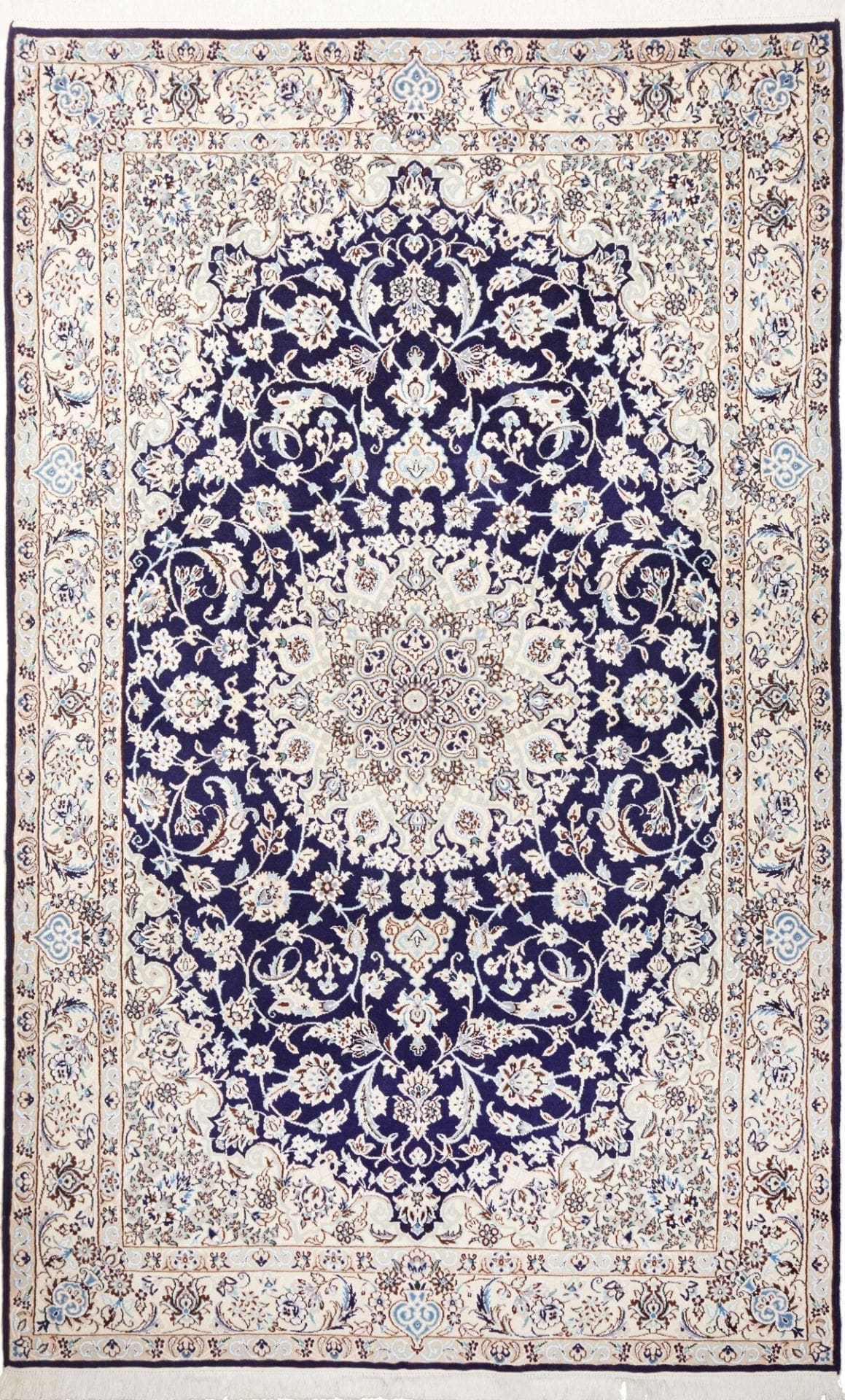 Nain Persian Rug 146 × 235 cm in Wool, hand-knotted