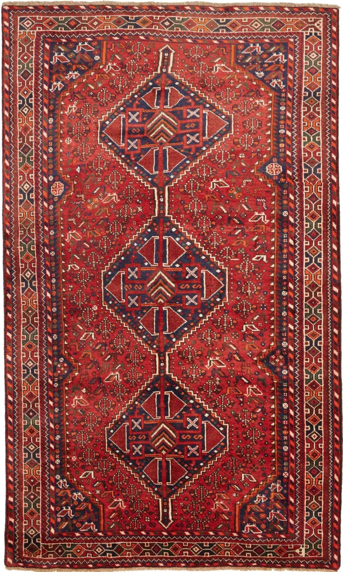 Wool Qashqai Persian Rug 158 × 259 cm, hand-knotted