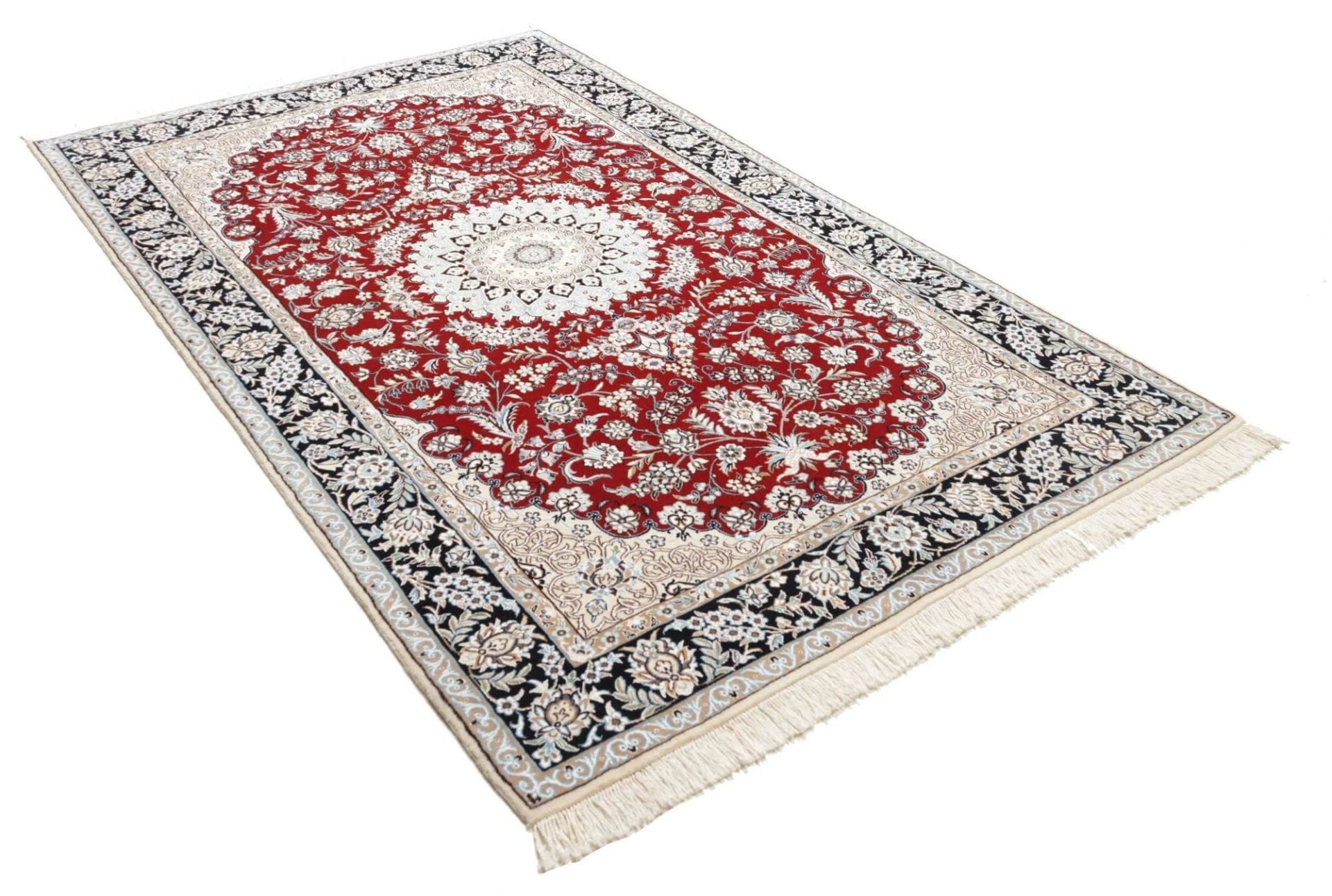 Hand-Knotted Nain Persian Rug, 150 × 246 cm, Wool - Image 3