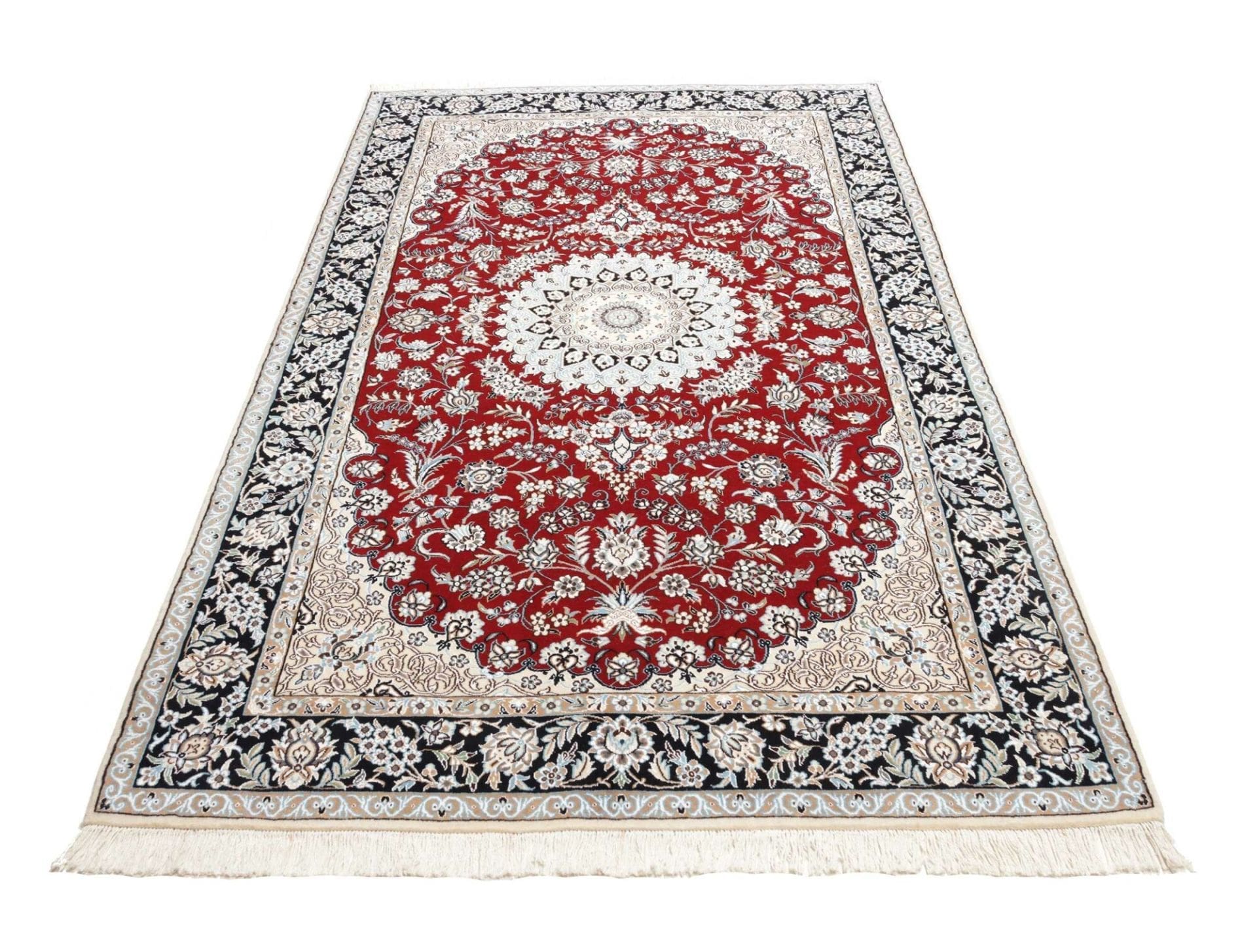 Hand-Knotted Nain Persian Rug, 150 × 246 cm, Wool - Image 4