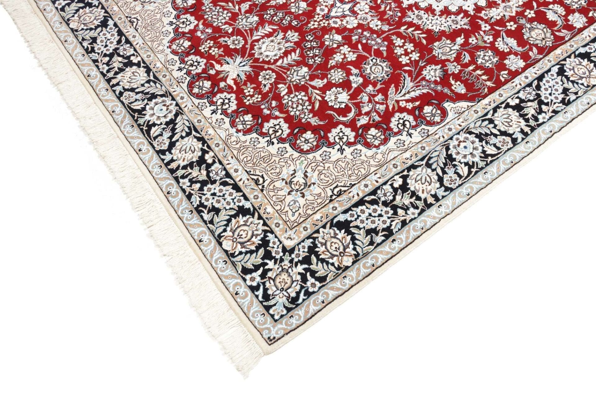 Hand-Knotted Nain Persian Rug, 150 × 246 cm, Wool - Image 7