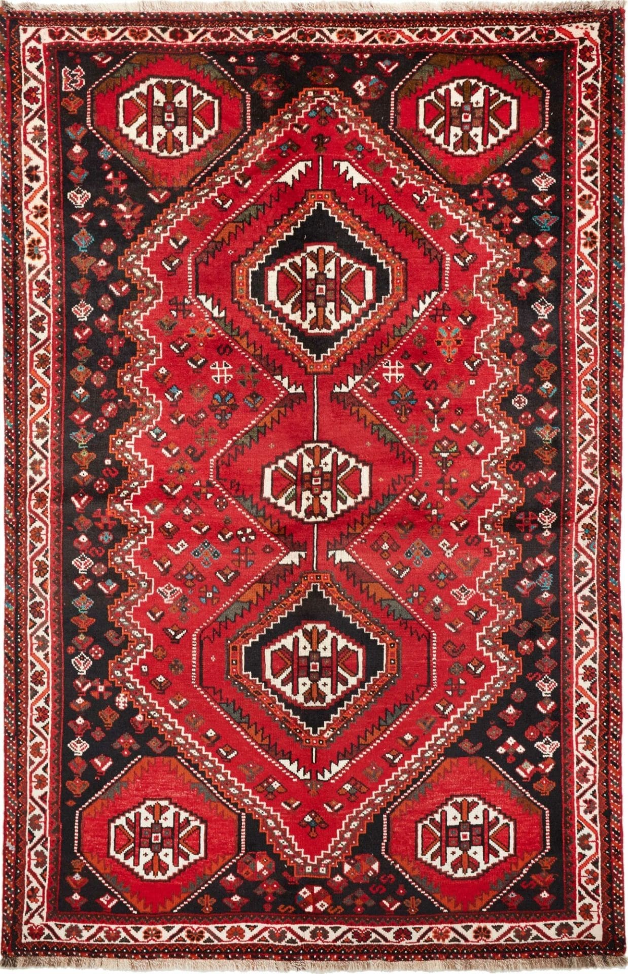 Shiraz Persian Rug 175 × 260 cm in Wool, hand-knotted